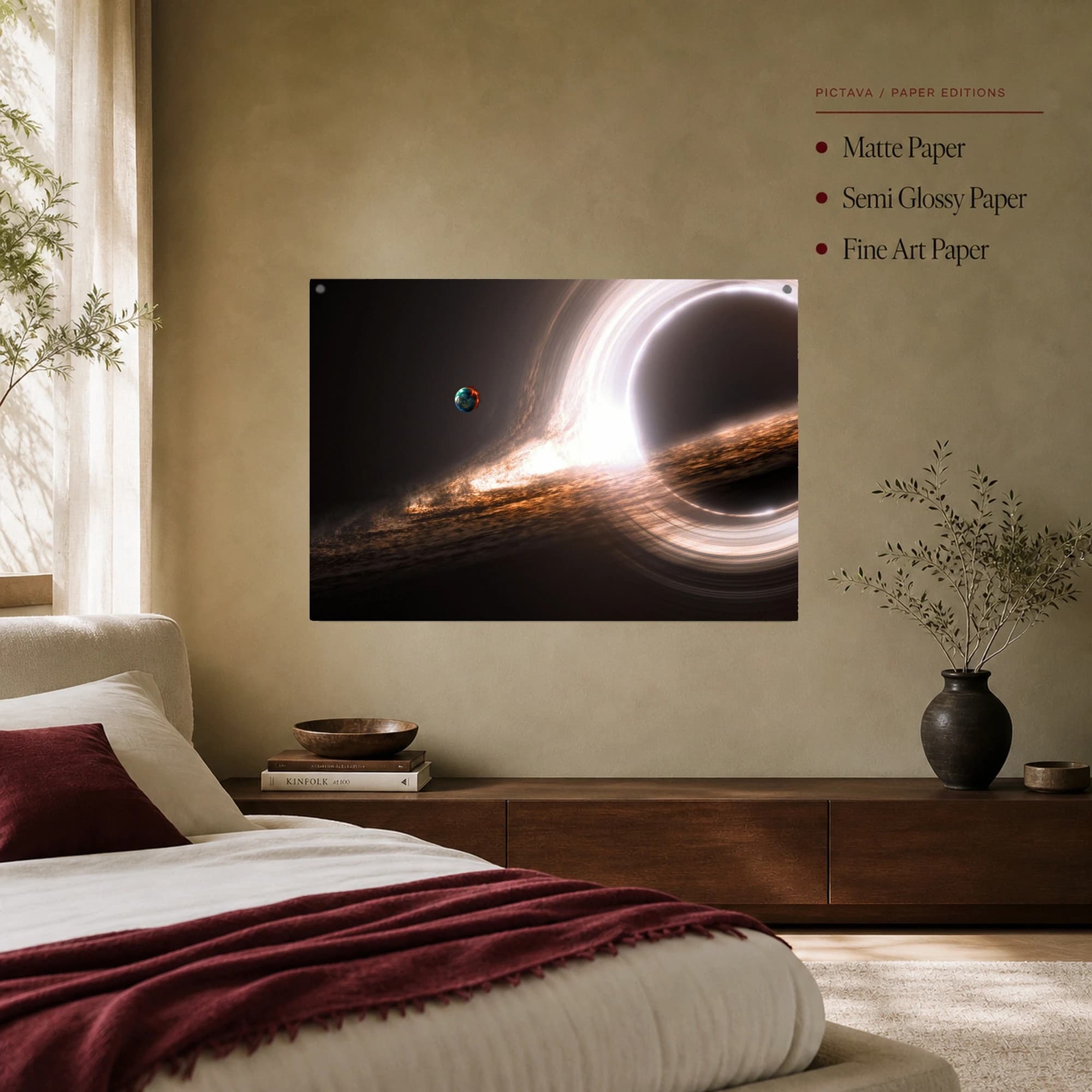 Black Hole and Planet Canvas Print, view 7