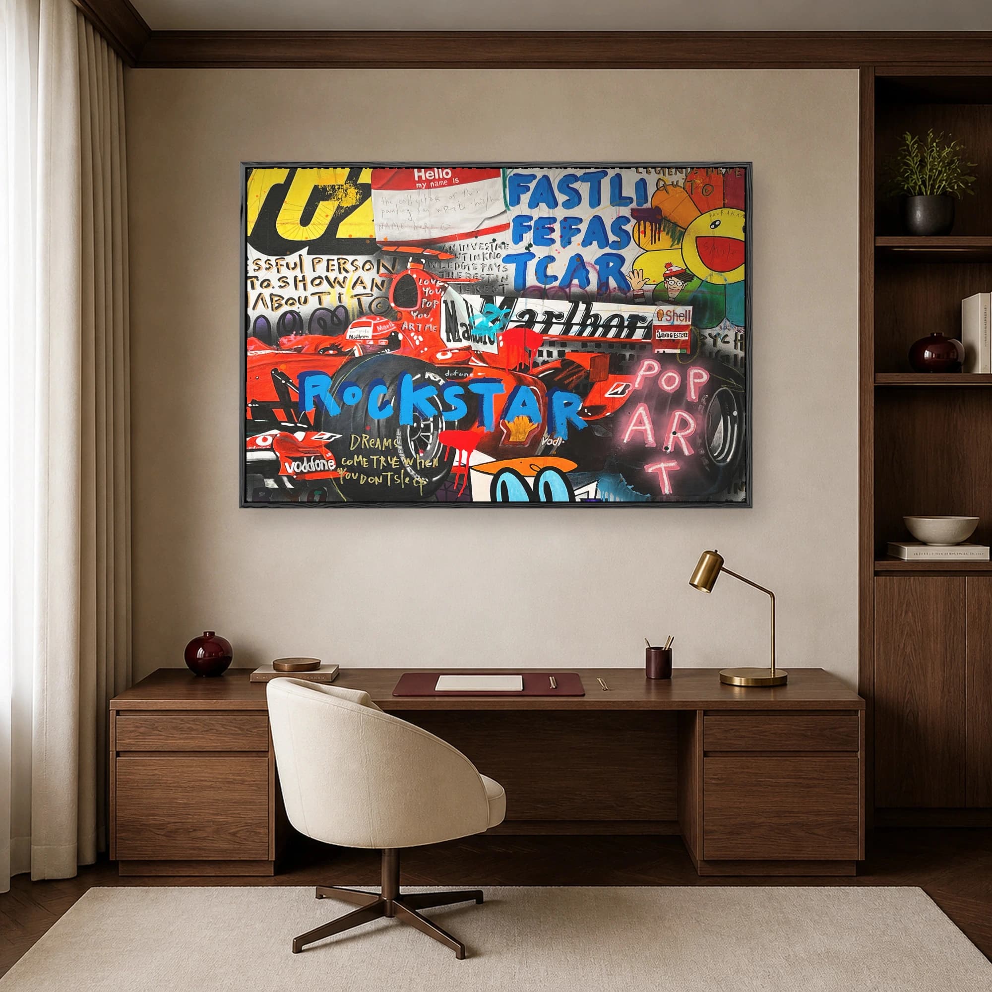 Formula One Racing Pop Art Canvas Print, view 7