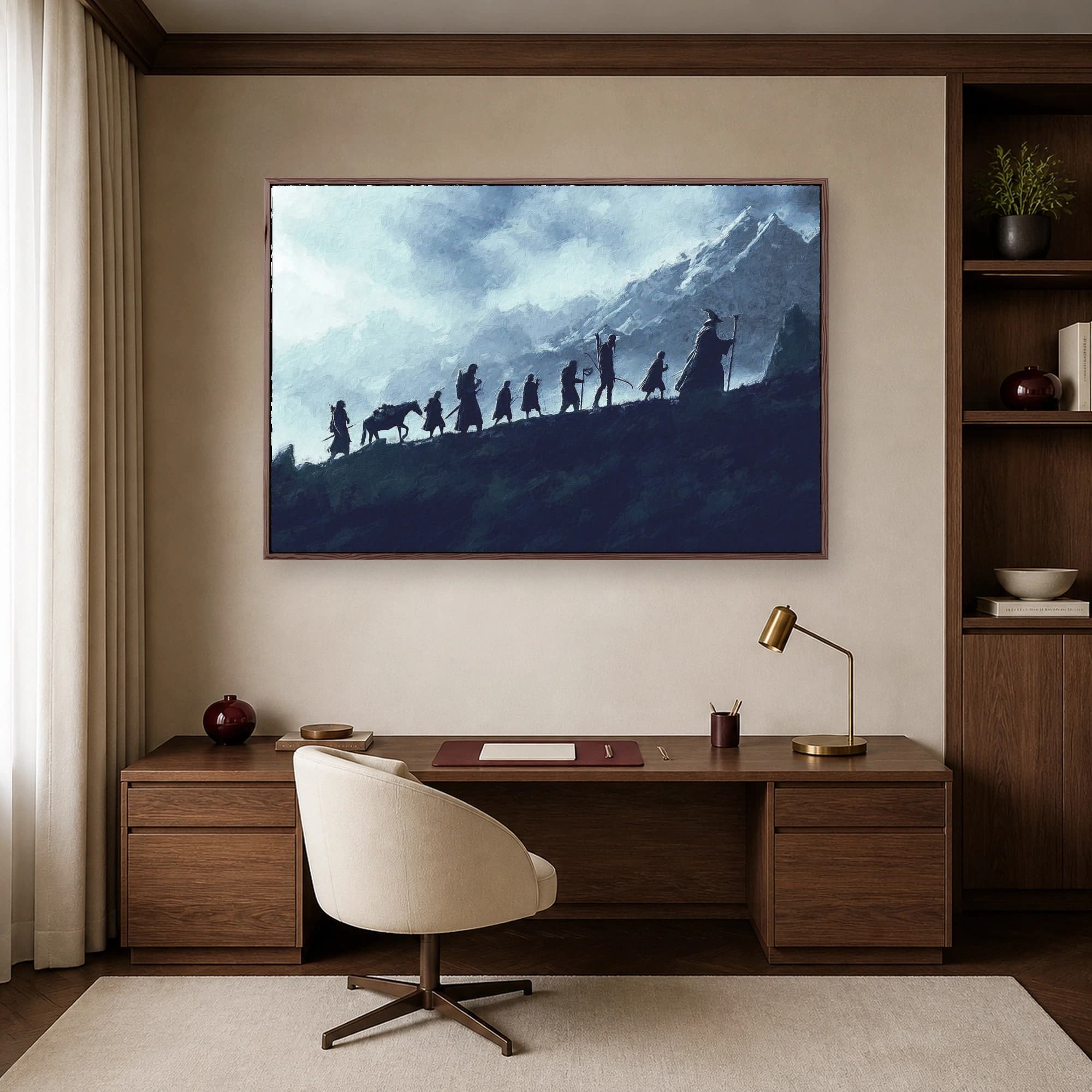 The Fellowship Journey Mountain Wall Art, view 6
