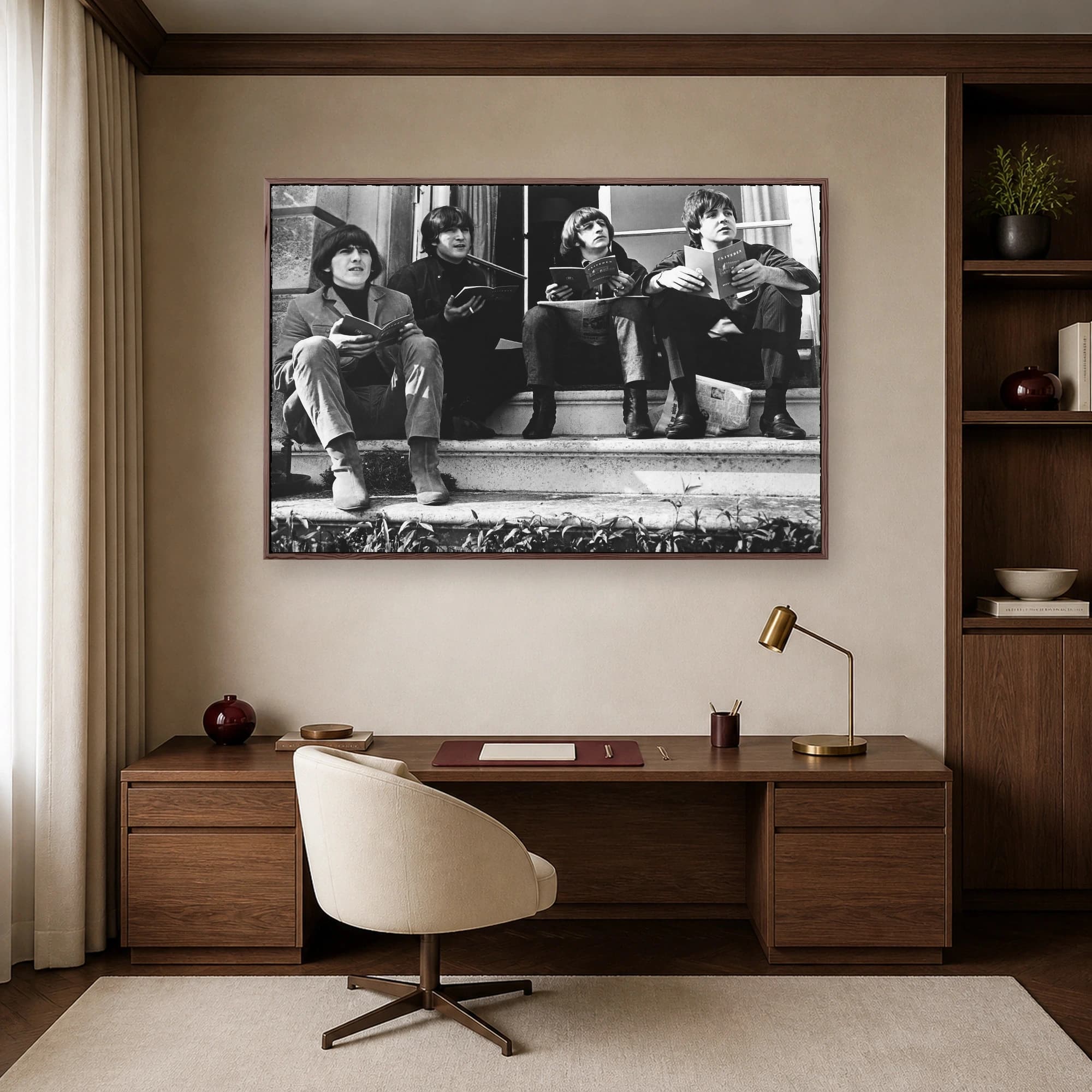 The Beatles Historic Vintage Band Photo Canvas Print, view 6