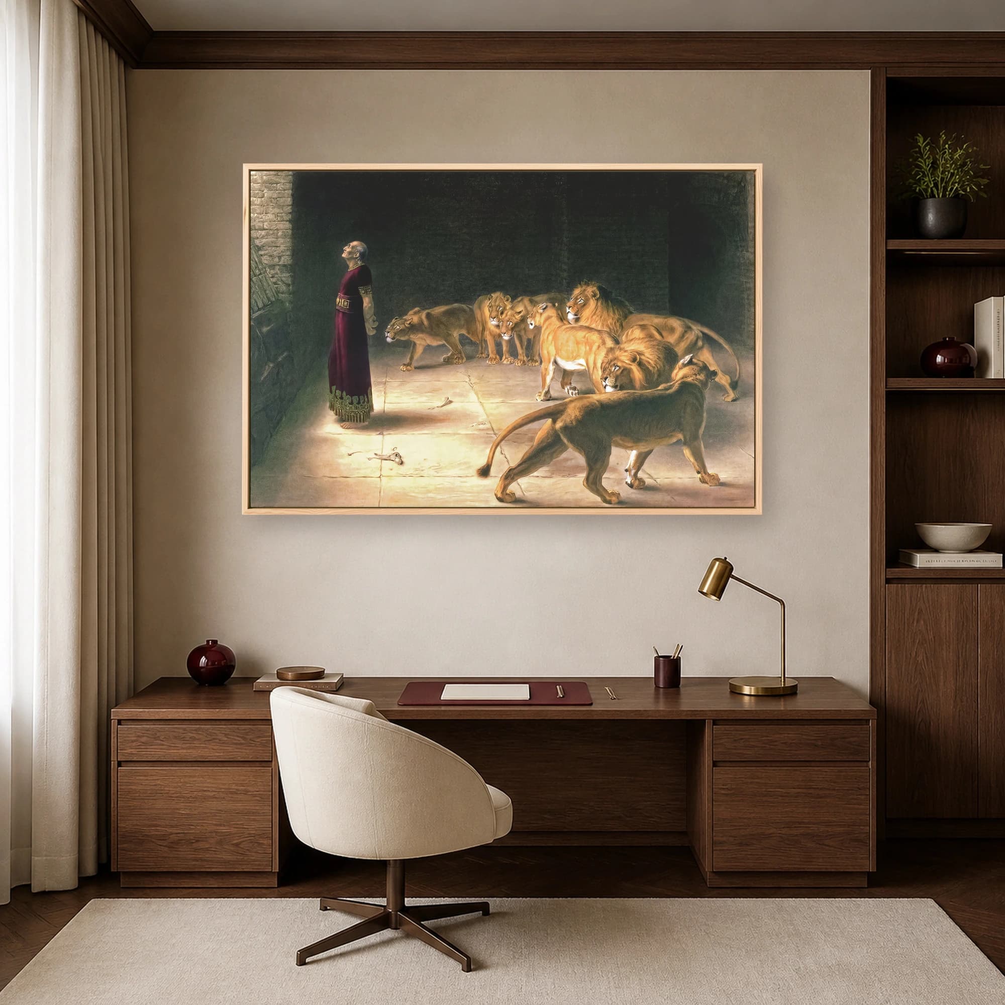 Daniel in the Lions Den Historical Art Print, view 5