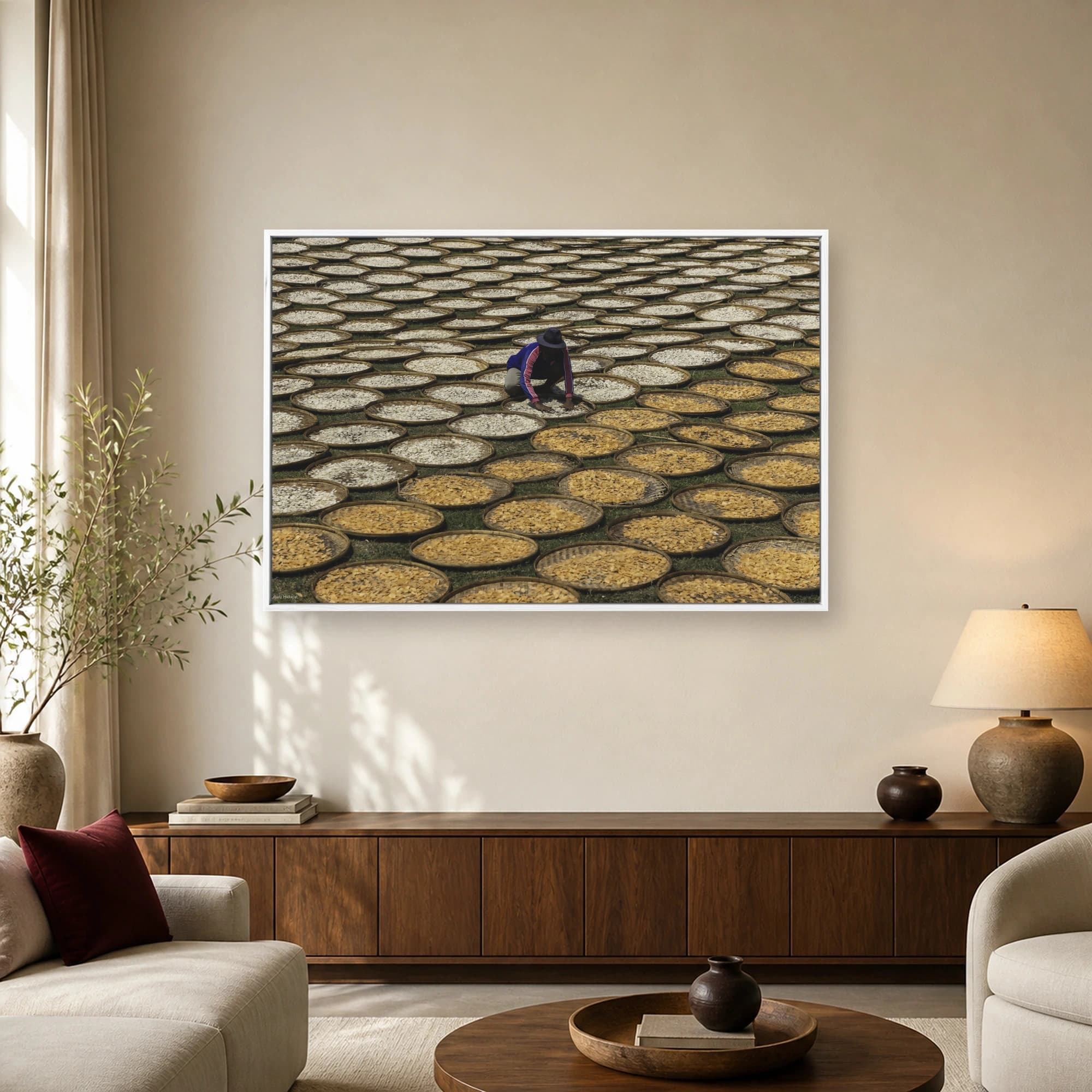 Harvest Drying Patterns Fine Art Print, view 2