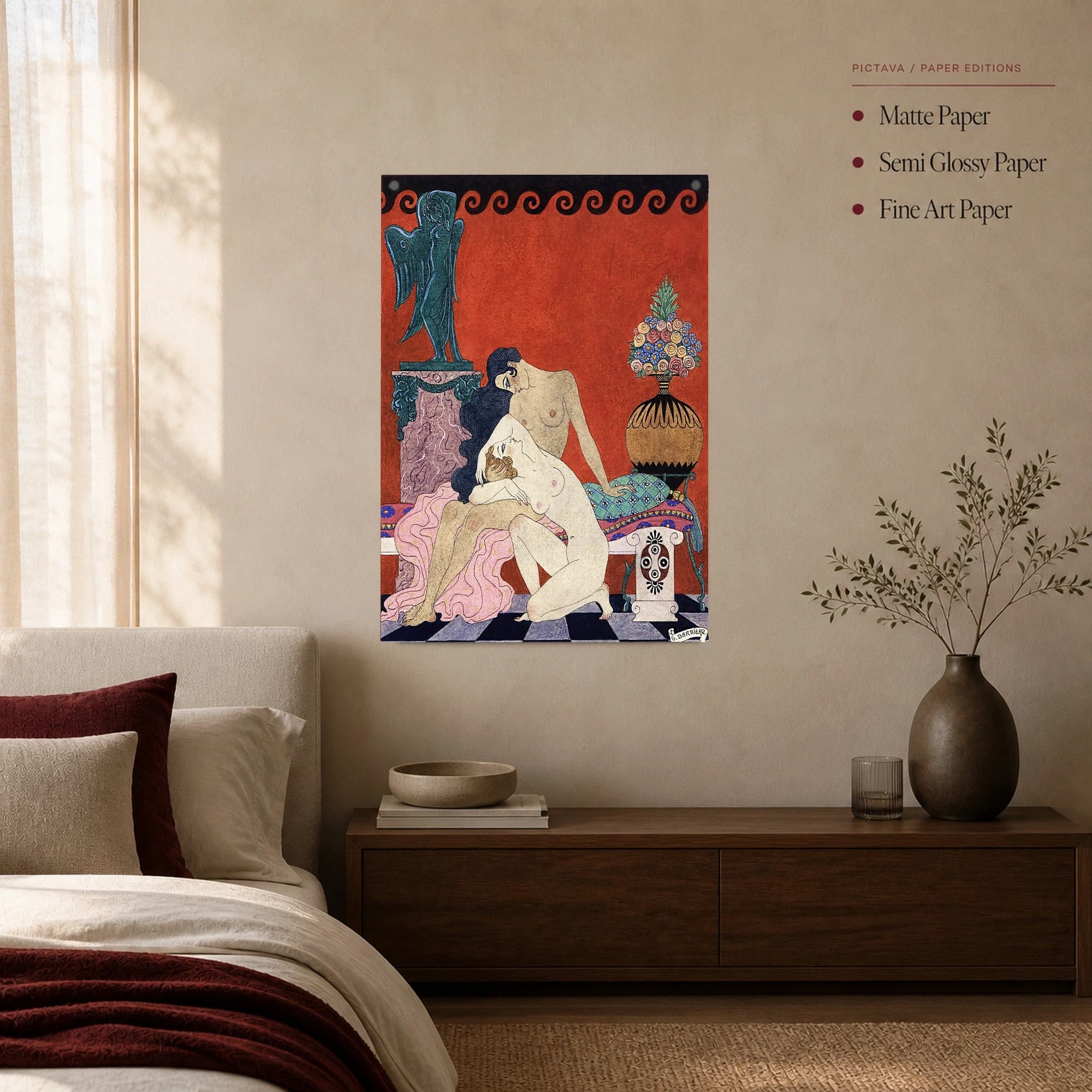 Chant de Bilitis Vintage Art Deco Fine Art Print, view 3