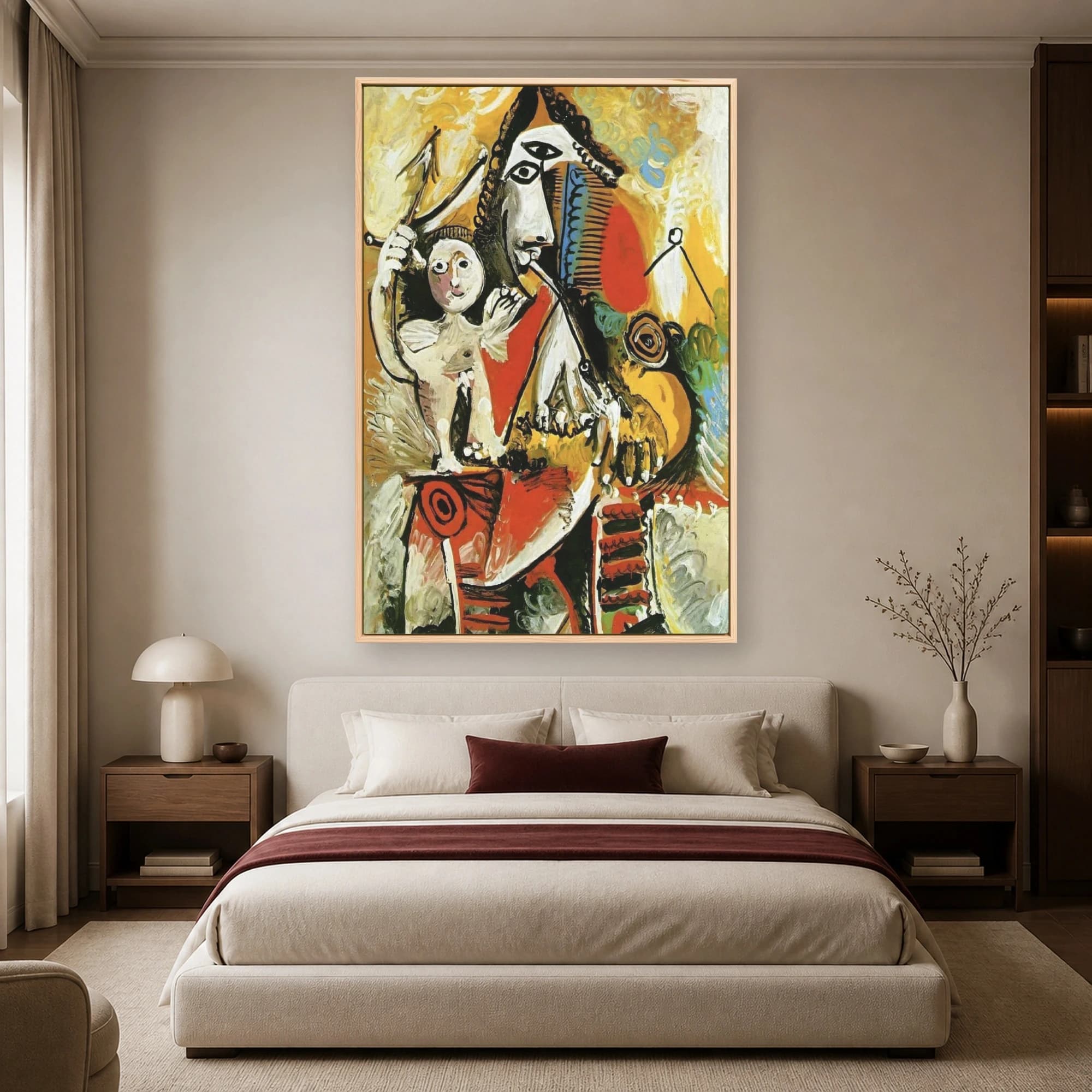 Venus and Cupid Modern Abstract Art Print, view 4