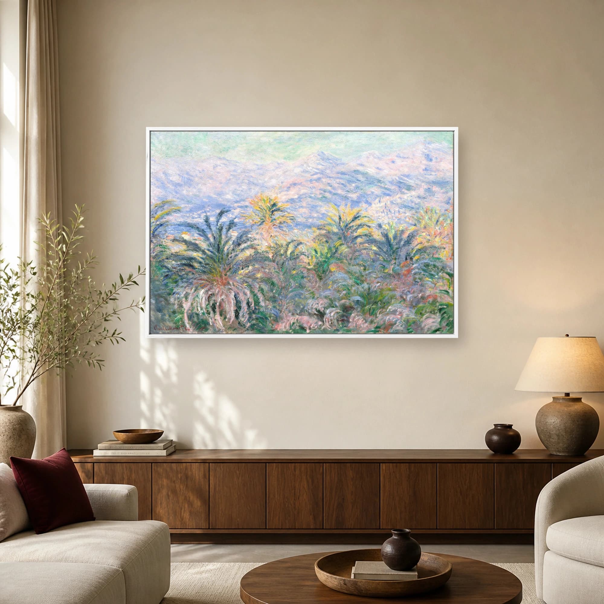 Monet Palm Trees at Bordighera Fine Art Print, view 3
