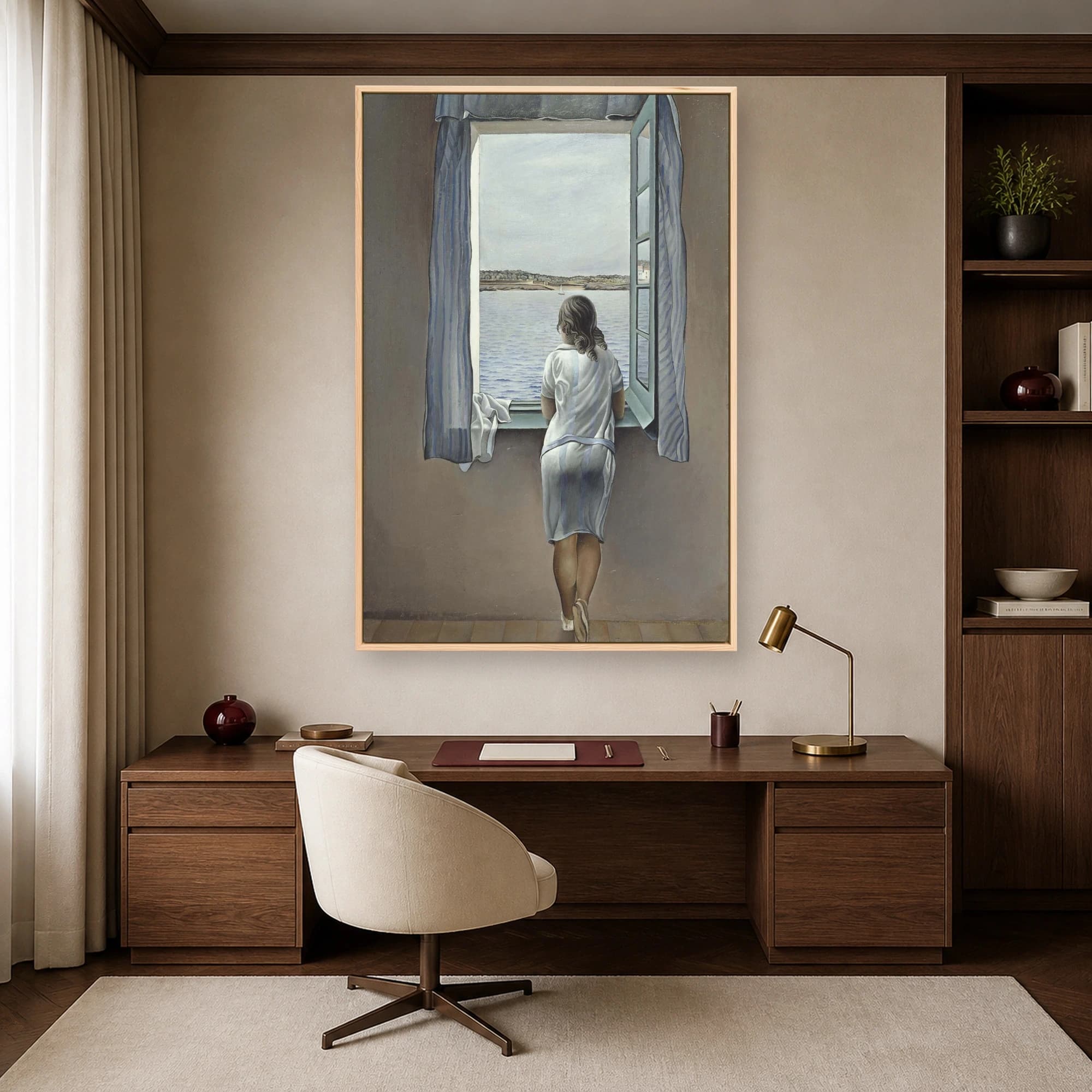 Girl at a Window by Salvador Dalí Wall Art, view 4