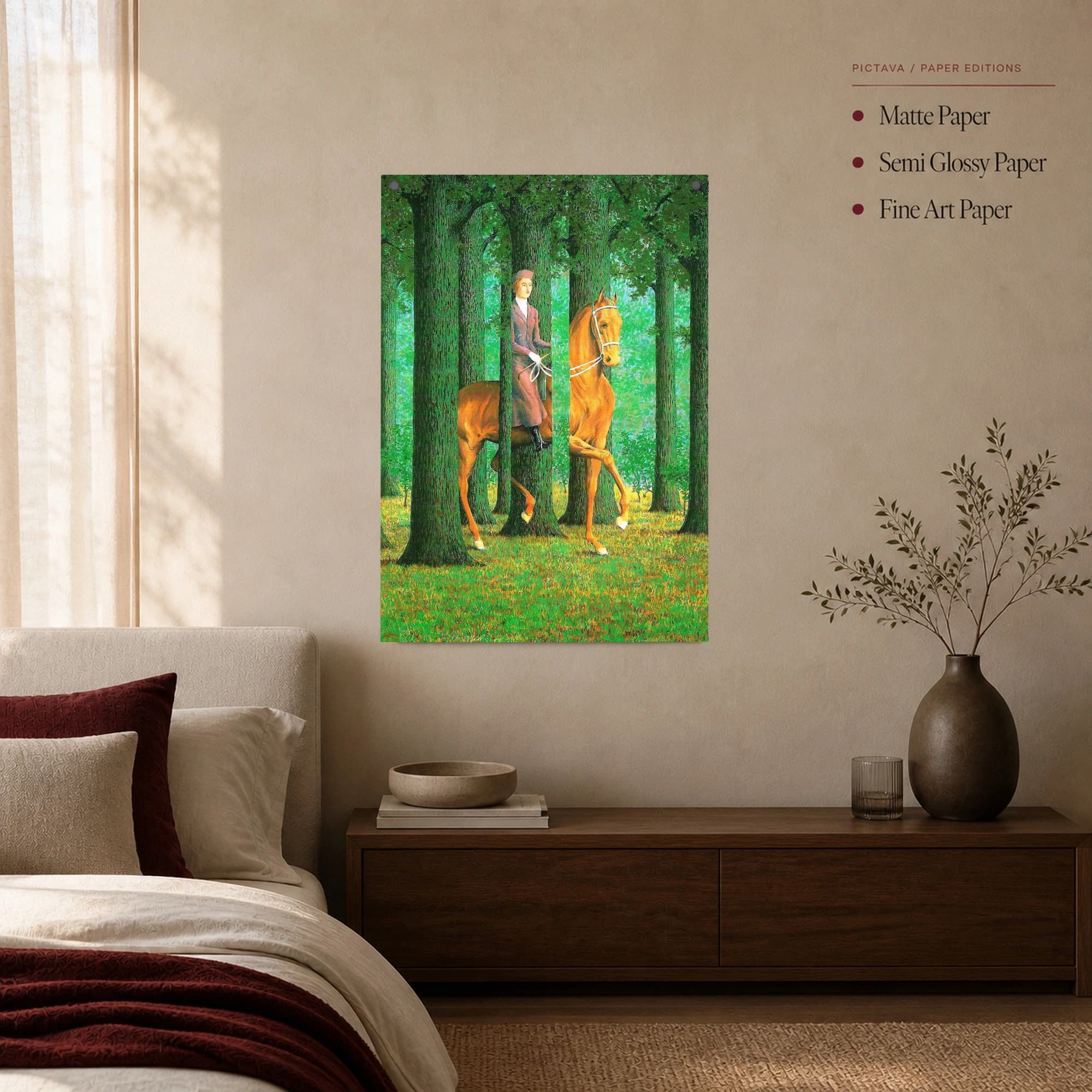 René Magritte The Blank Signature Canvas Art Print, view 3
