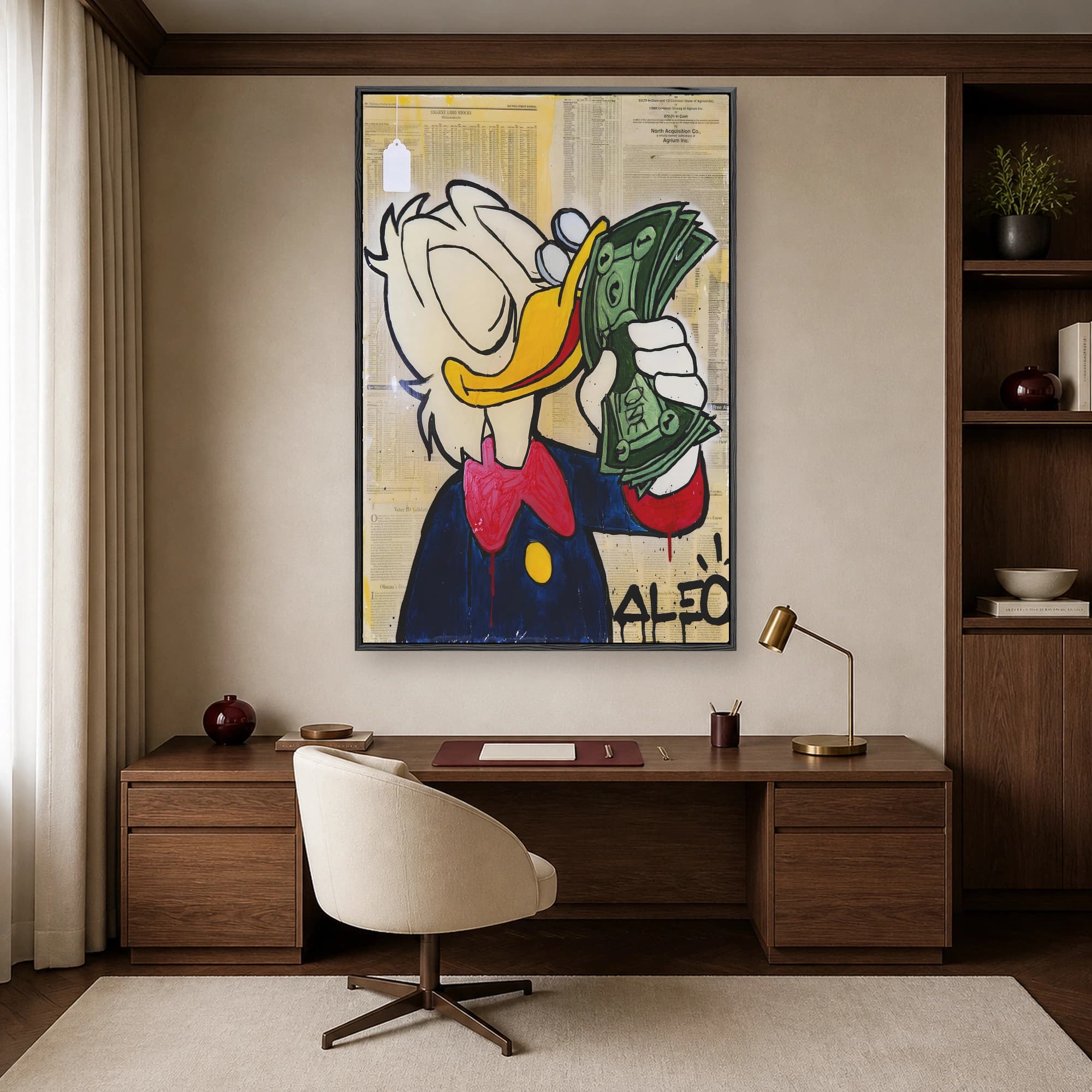 Donald Duck Wealth Pop Art Print, view 3