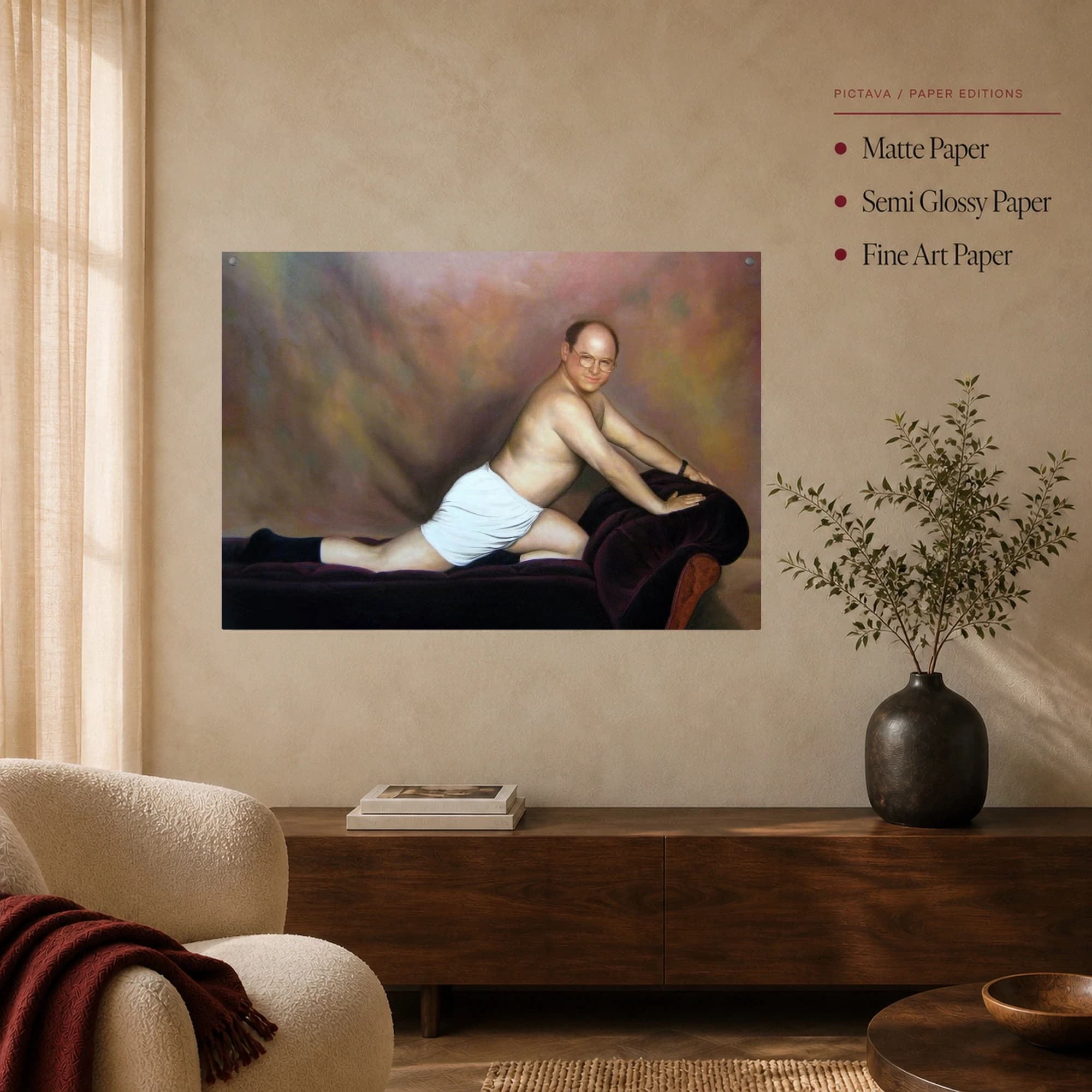 The Timeless George Costanza Classical Portrait Canvas Print, view 5