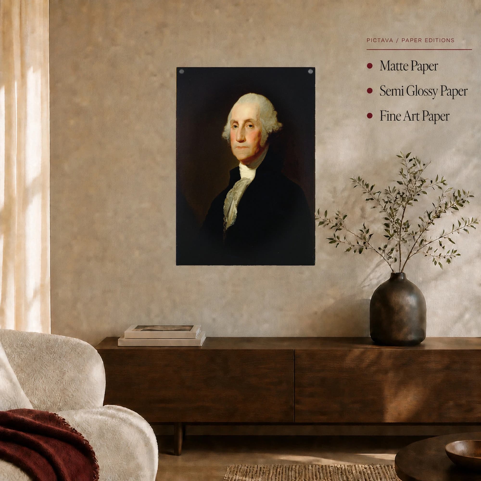 George Washington Historic Portrait Canvas Art, view 3
