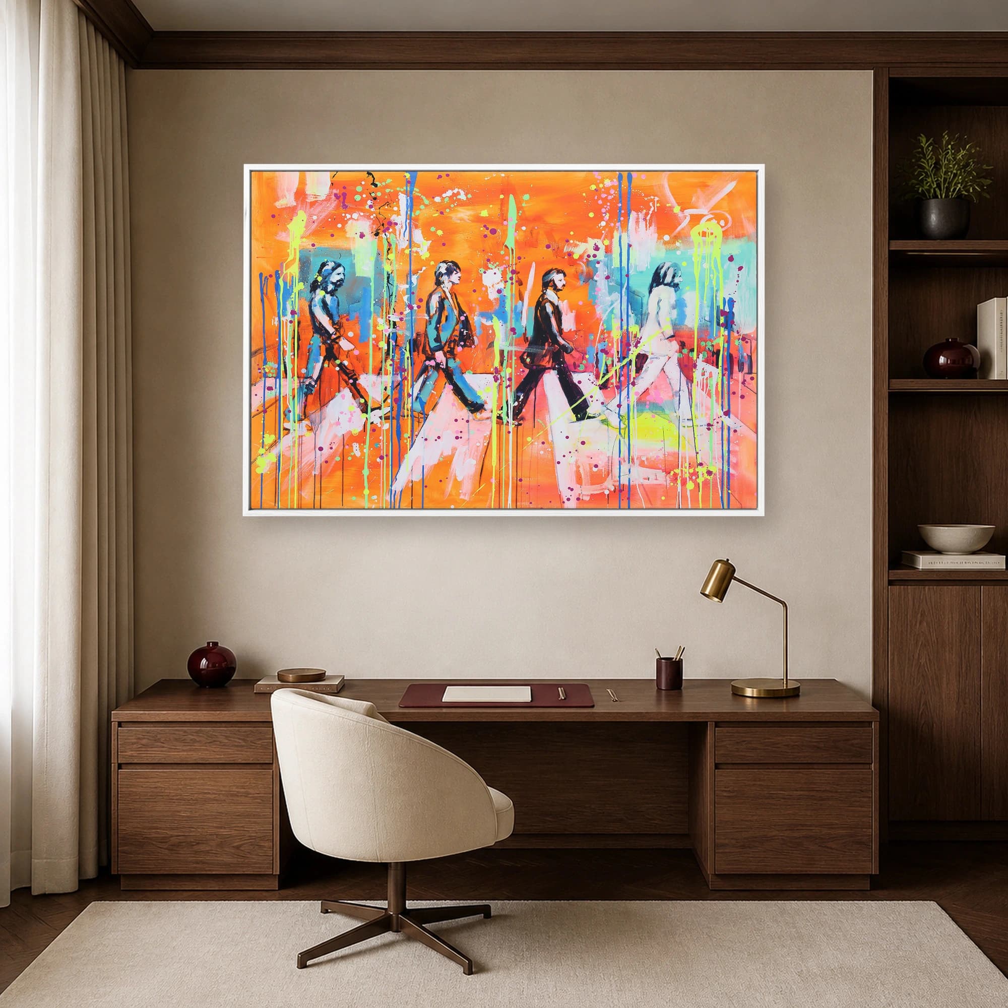 Abstract Abbey Road Music Wall Art Canvas Print, view 7