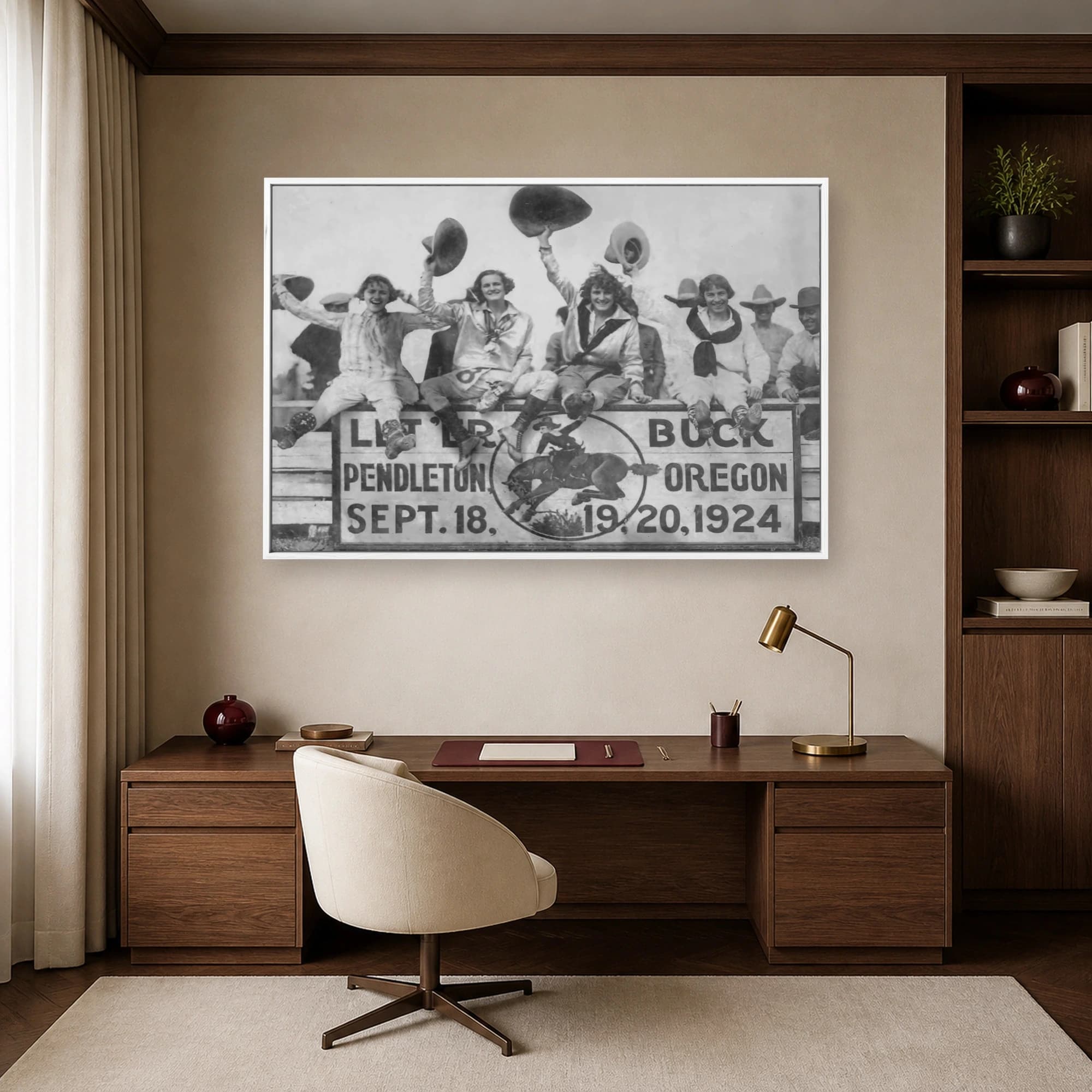 Pendleton Roundup 1924 Cowgirls Historic Photograph, view 7