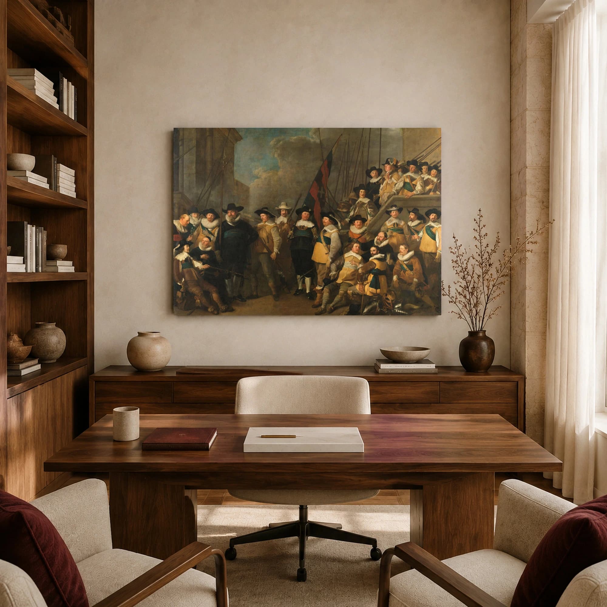 The Meagre Company Canvas Print by Frans Hals & Pieter Codde, view 8