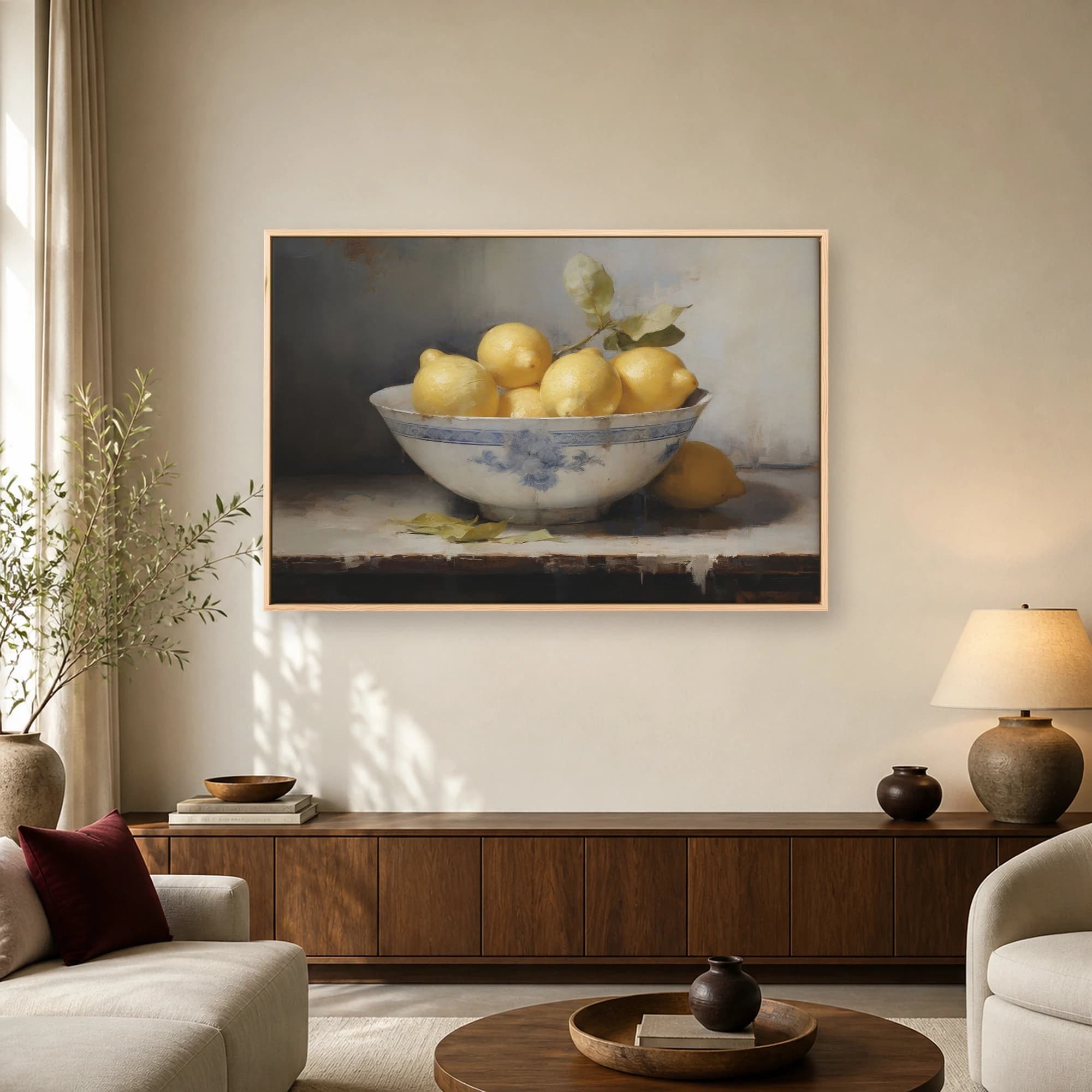 Still Life with Lemons Fine Art Canvas Print, view 3