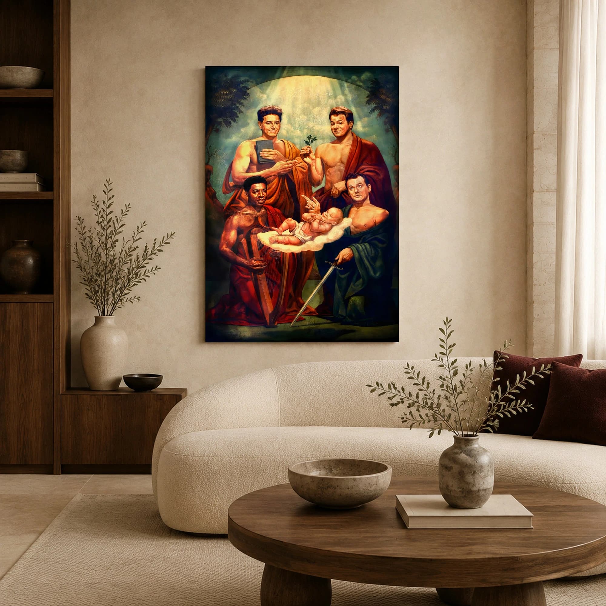 Ghostbusters Renaissance Nativity Parody Wall Art Print, view 5
