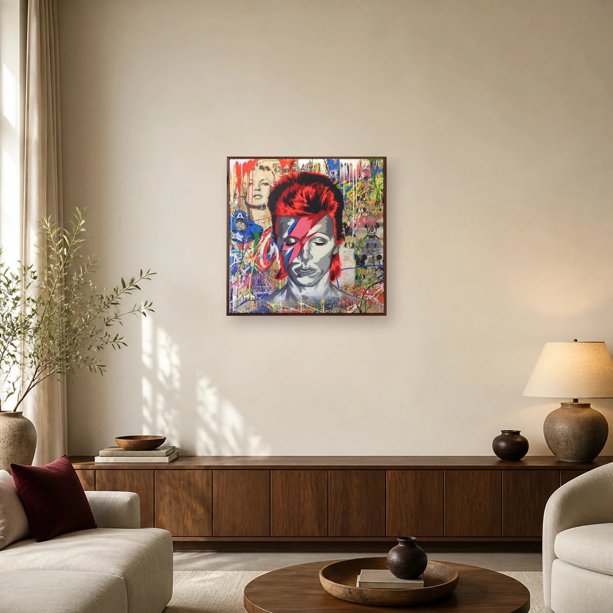 David Bowie Pop Art Street Style Canvas Print, view 5