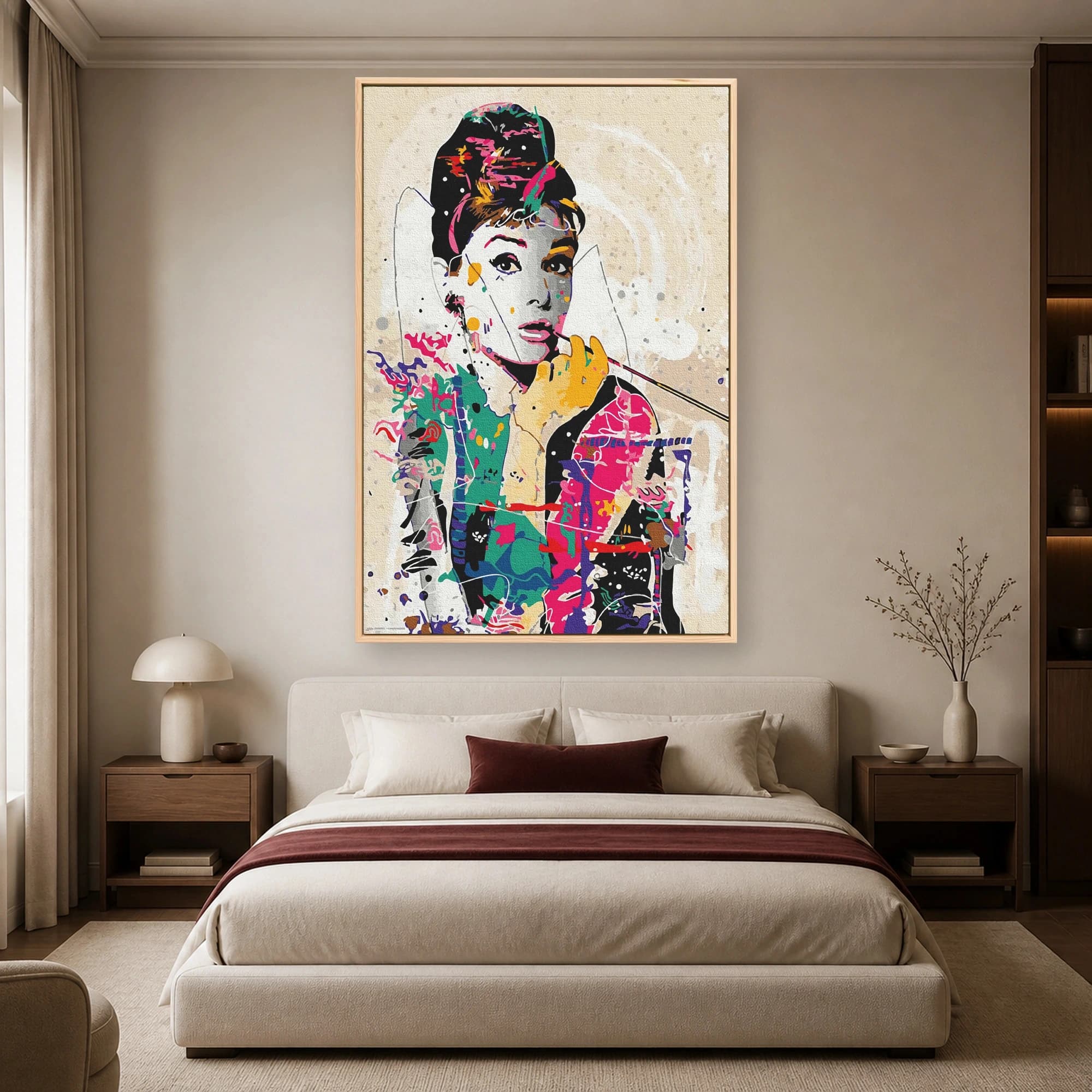 Audrey Hepburn Pop Art Canvas Wall Art, view 4