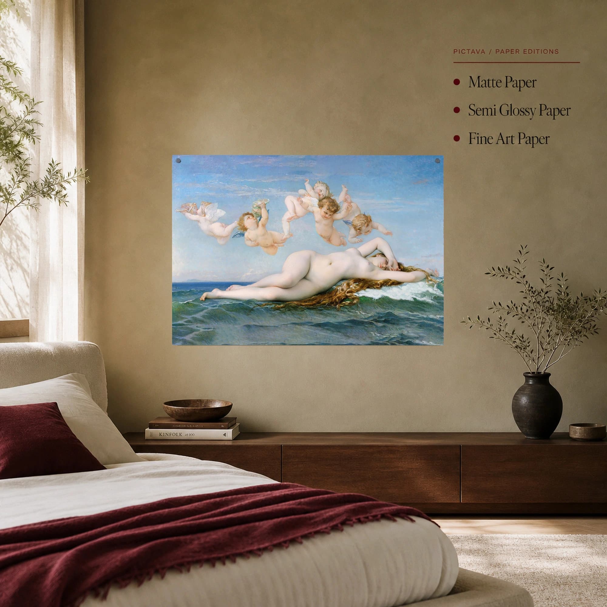 The Birth of Venus Fine Art Canvas Print by Bouguereau, view 8