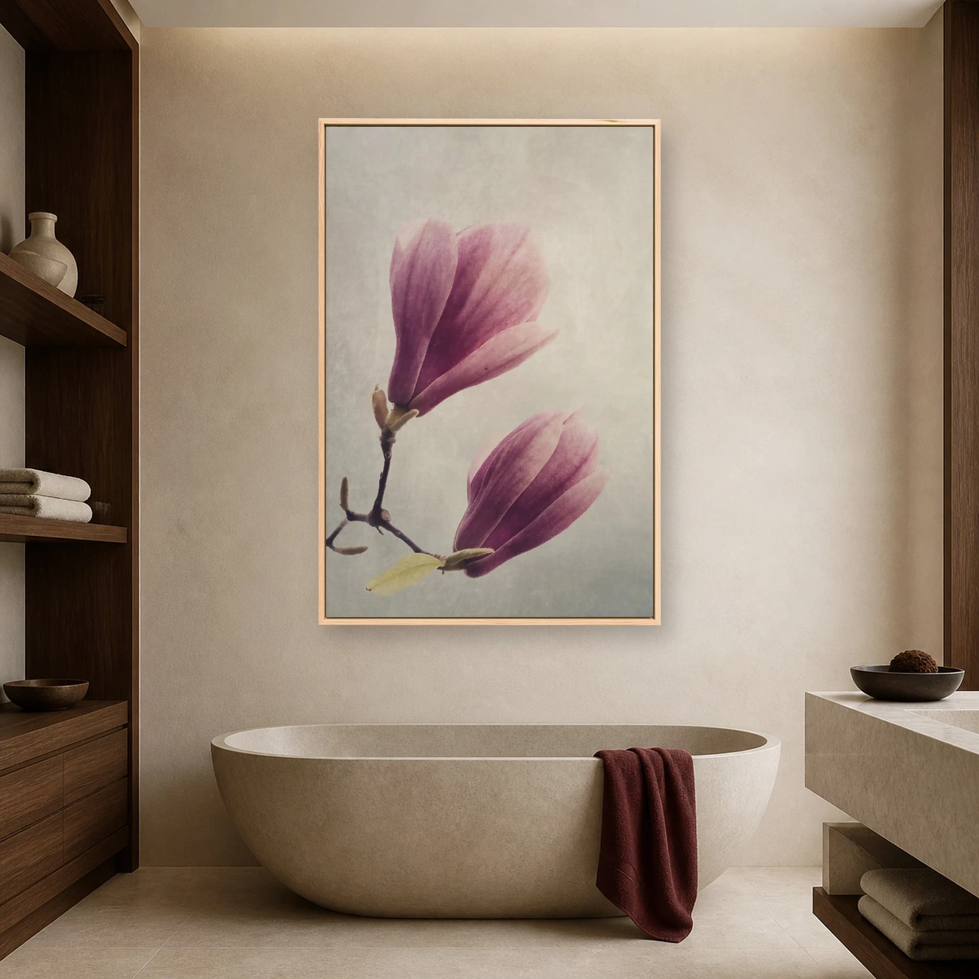 Magnolia Serenade Botanical Fine Art Print, view 2