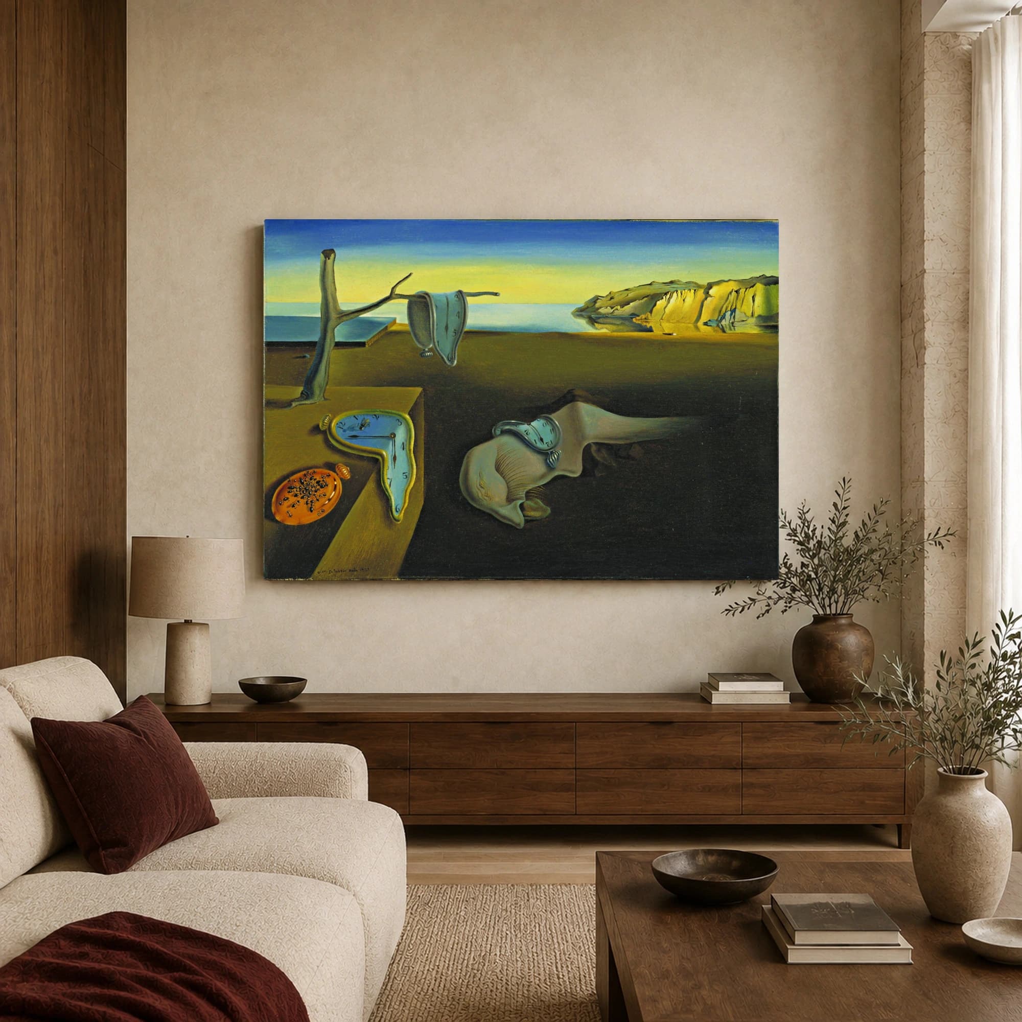 The Persistence of Memory Surrealist Wall Art, view 3