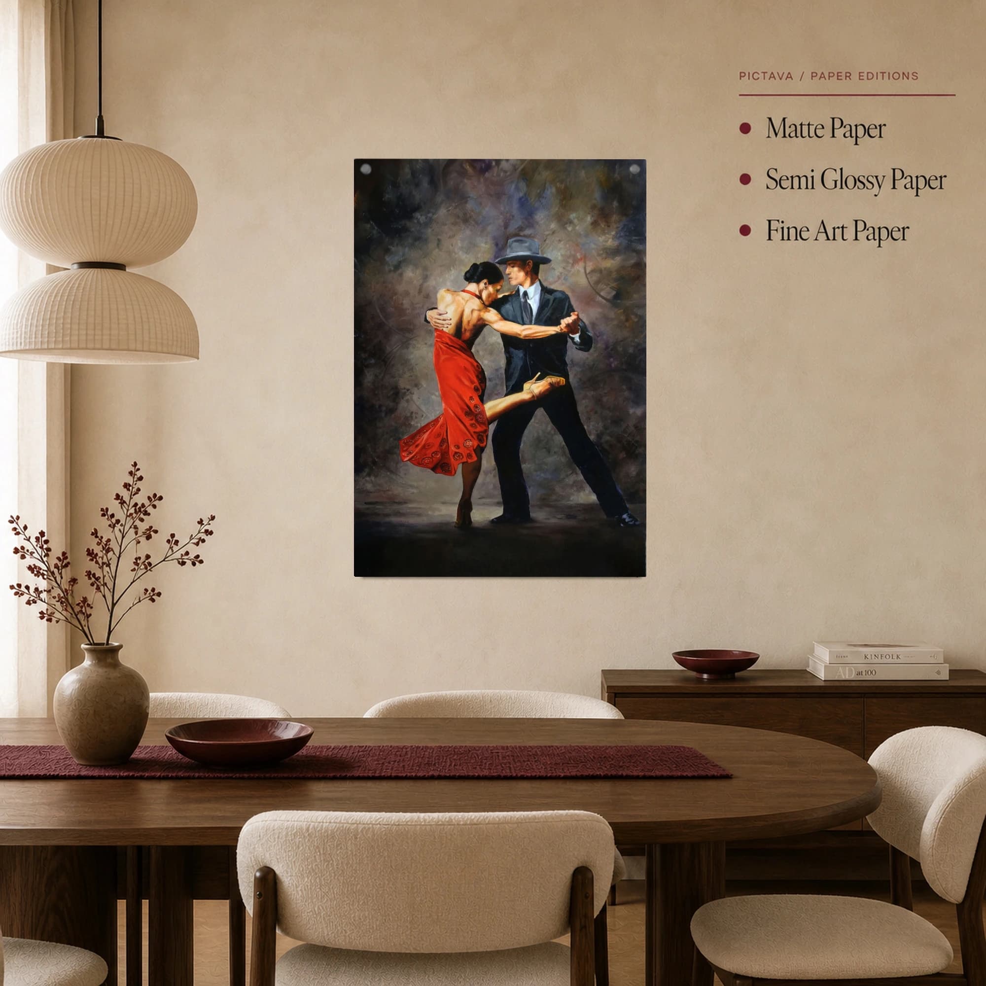 Passionate Tango Dance Canvas Print, view 3