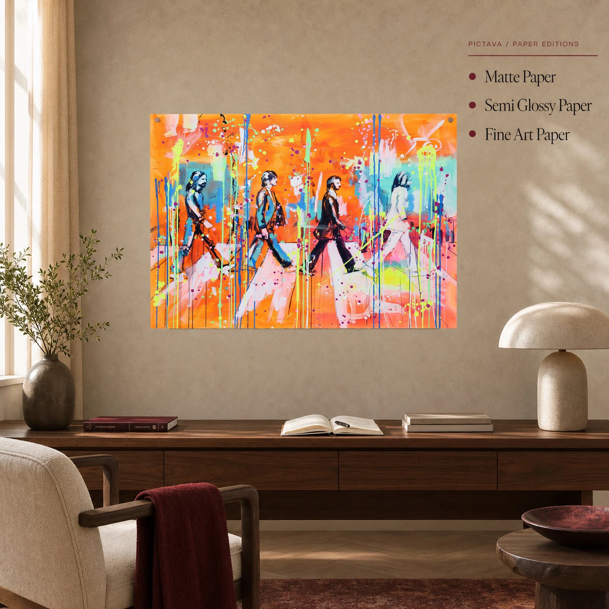 Abstract Abbey Road Music Wall Art Canvas Print, view 6