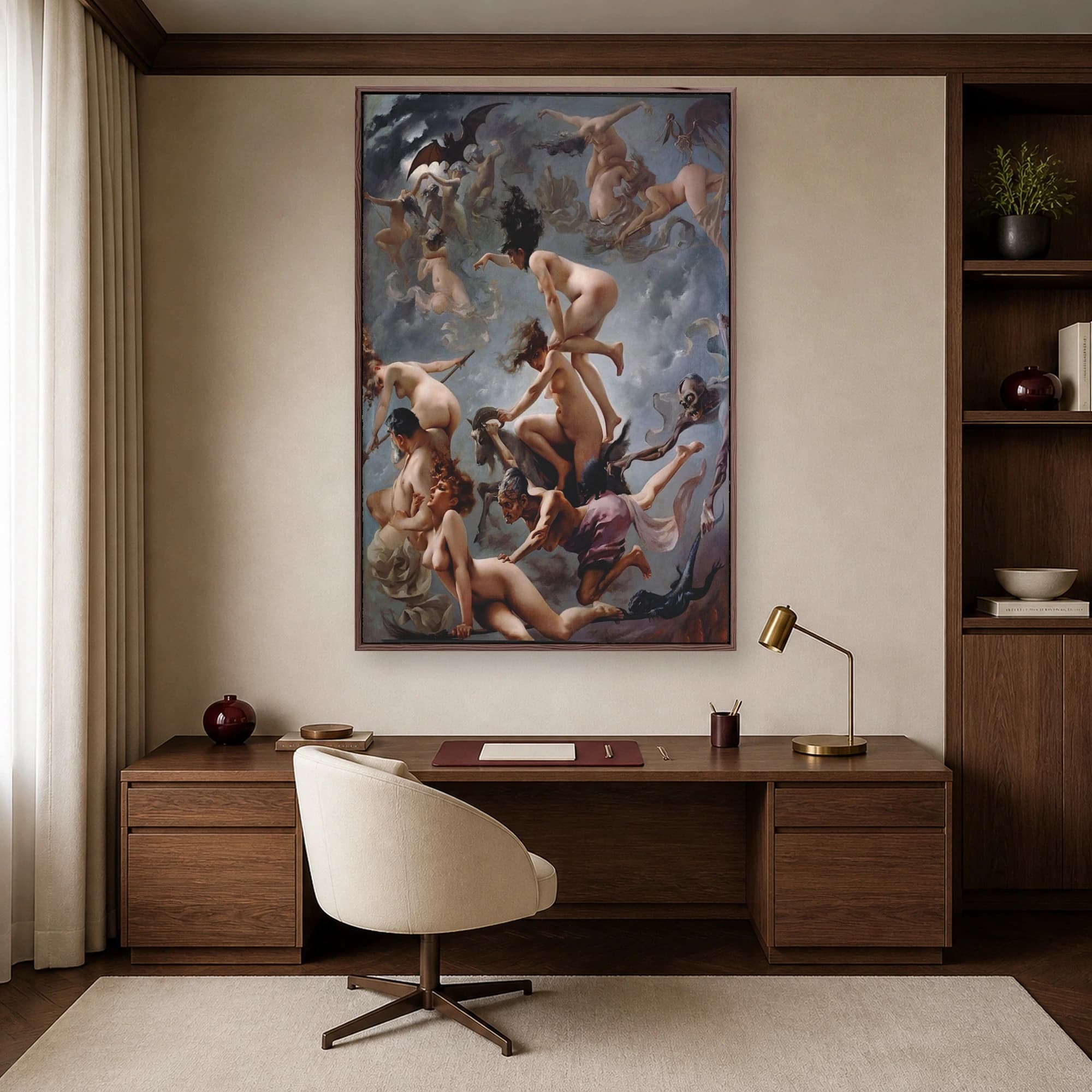Witches Going to Their Sabbath Canvas Print by Luis Ricardo Falero, view 7