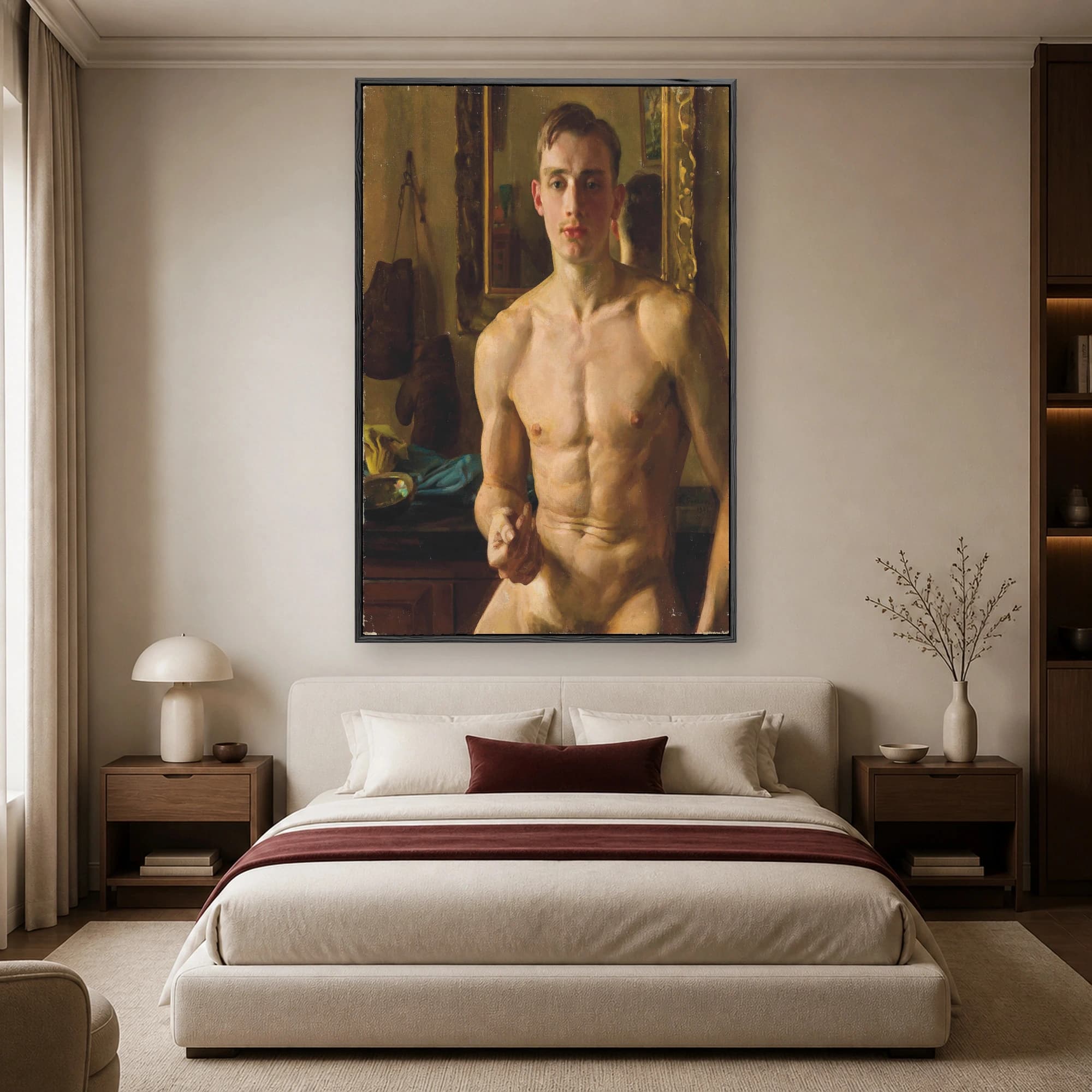 Classic Boxer Portrait Fine Art Print, view 2