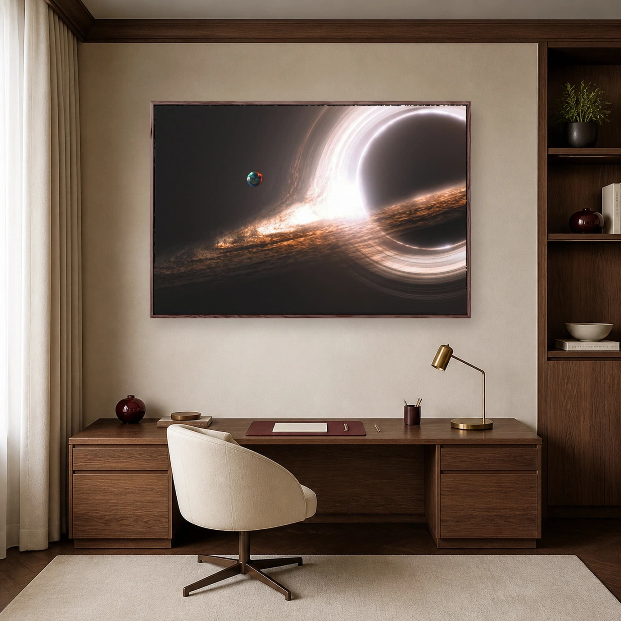 Black Hole and Planet Canvas Print, view 6