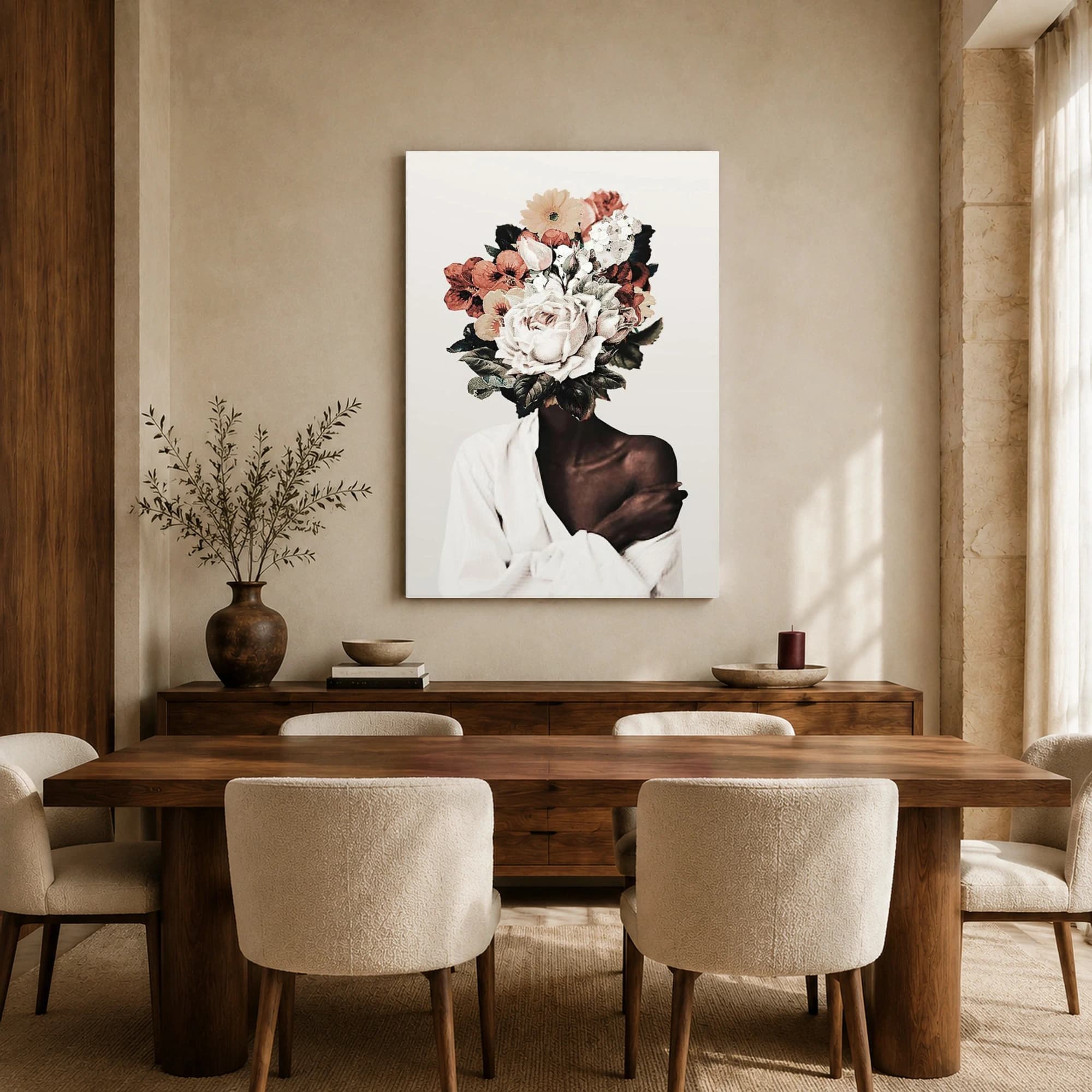 Surreal Floral Portrait Canvas Print & Wall Art, view 7