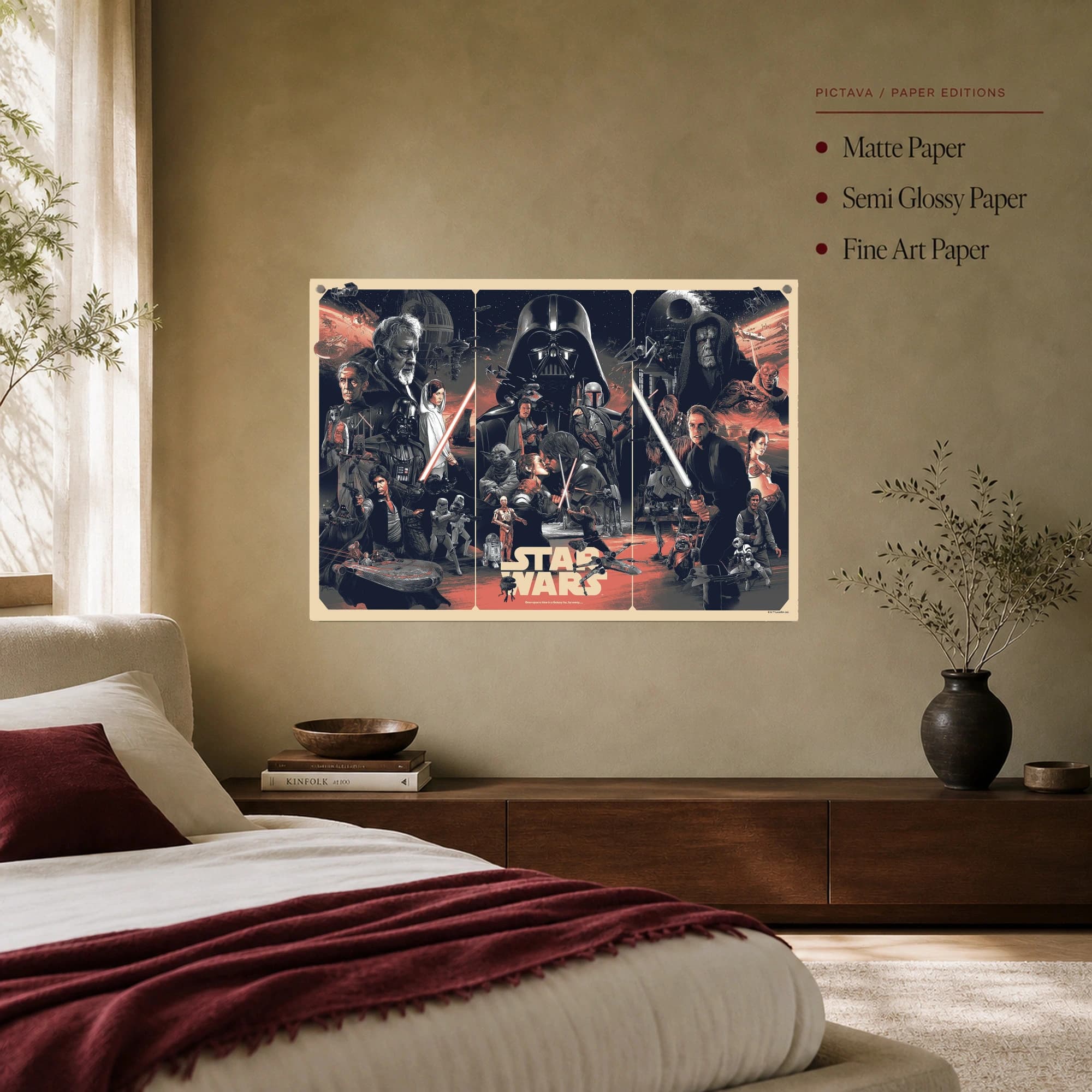 Star Wars Galactic Triptych Movie Wall Art, view 7