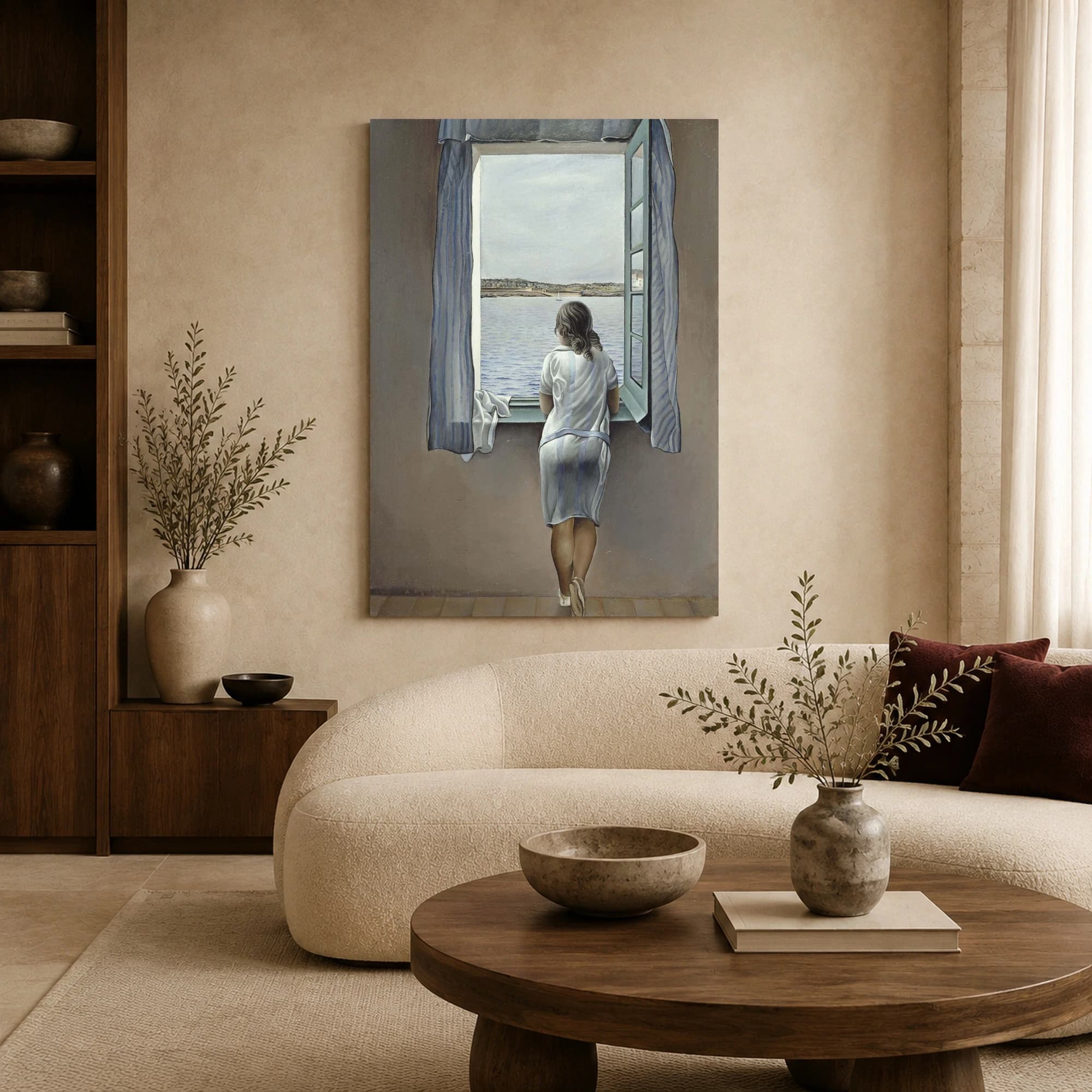 Girl at a Window by Salvador Dalí Wall Art, view 5