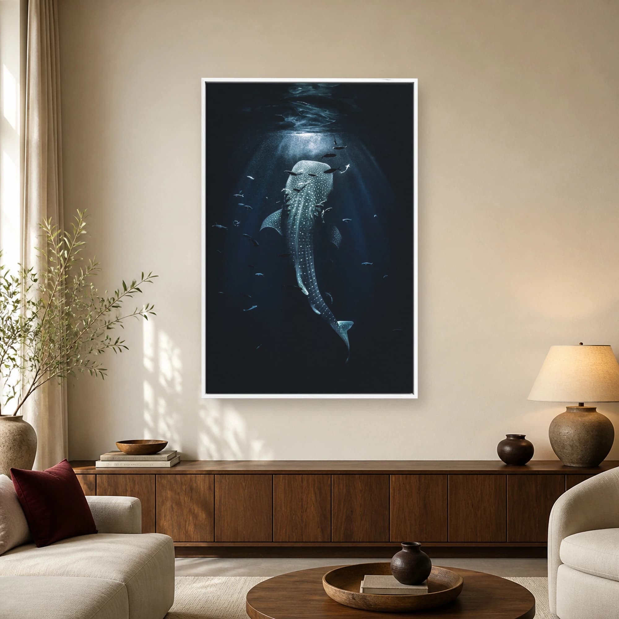 Whale Shark Abyss Fine Art Print, view 2