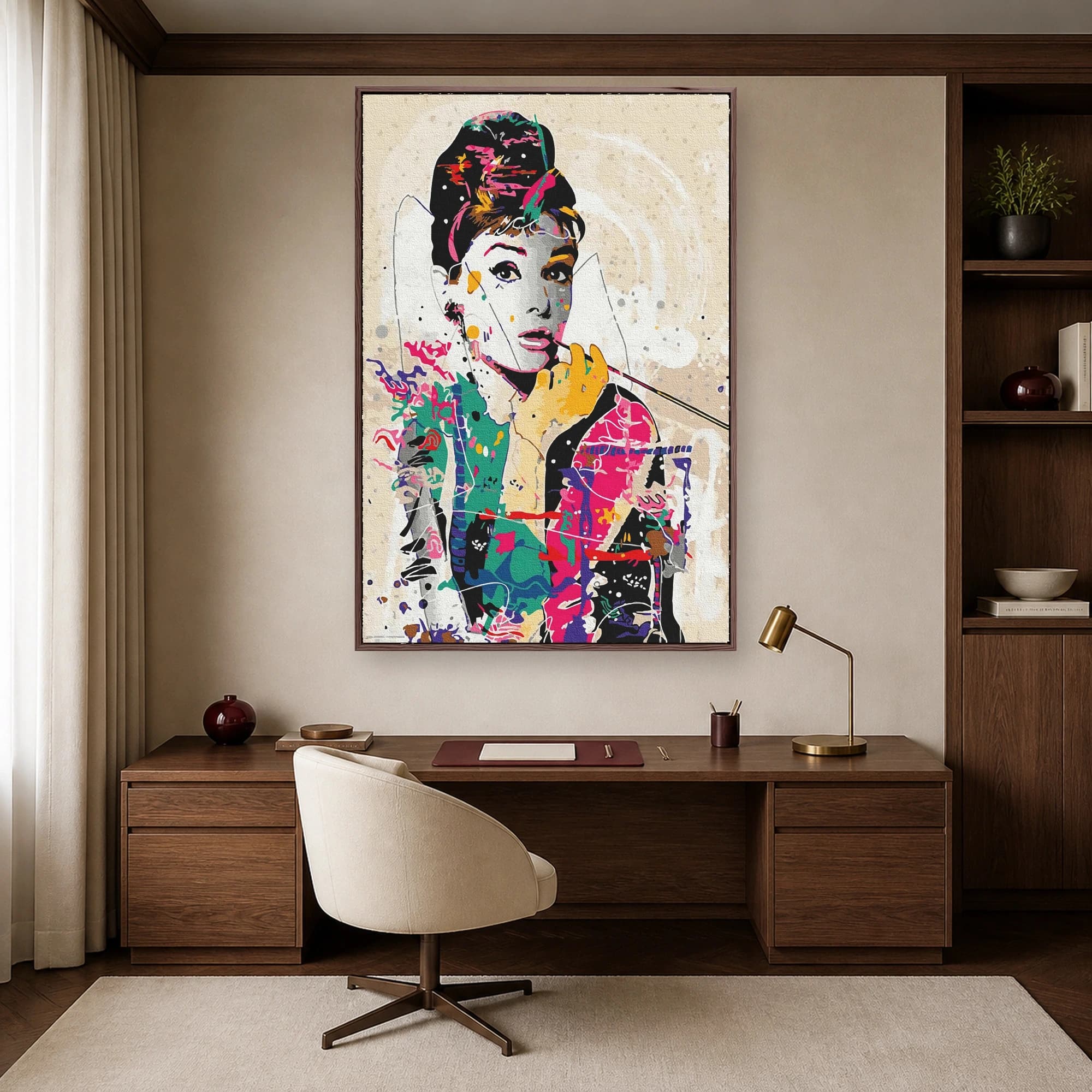 Audrey Hepburn Pop Art Canvas Wall Art, view 5