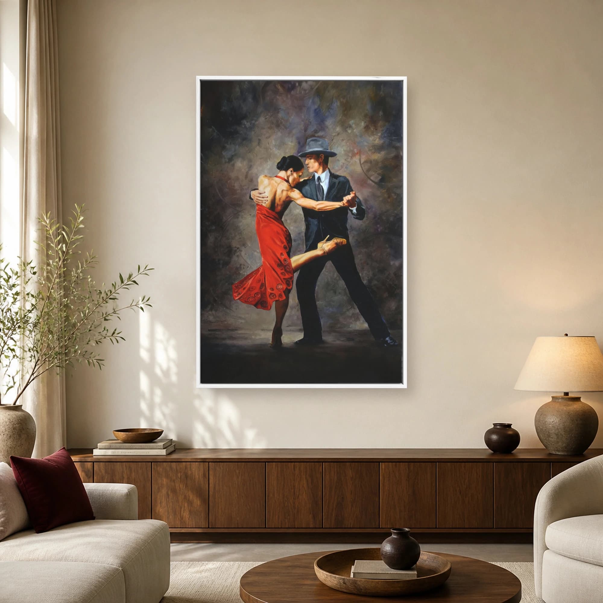 Passionate Tango Dance Canvas Print, view 2