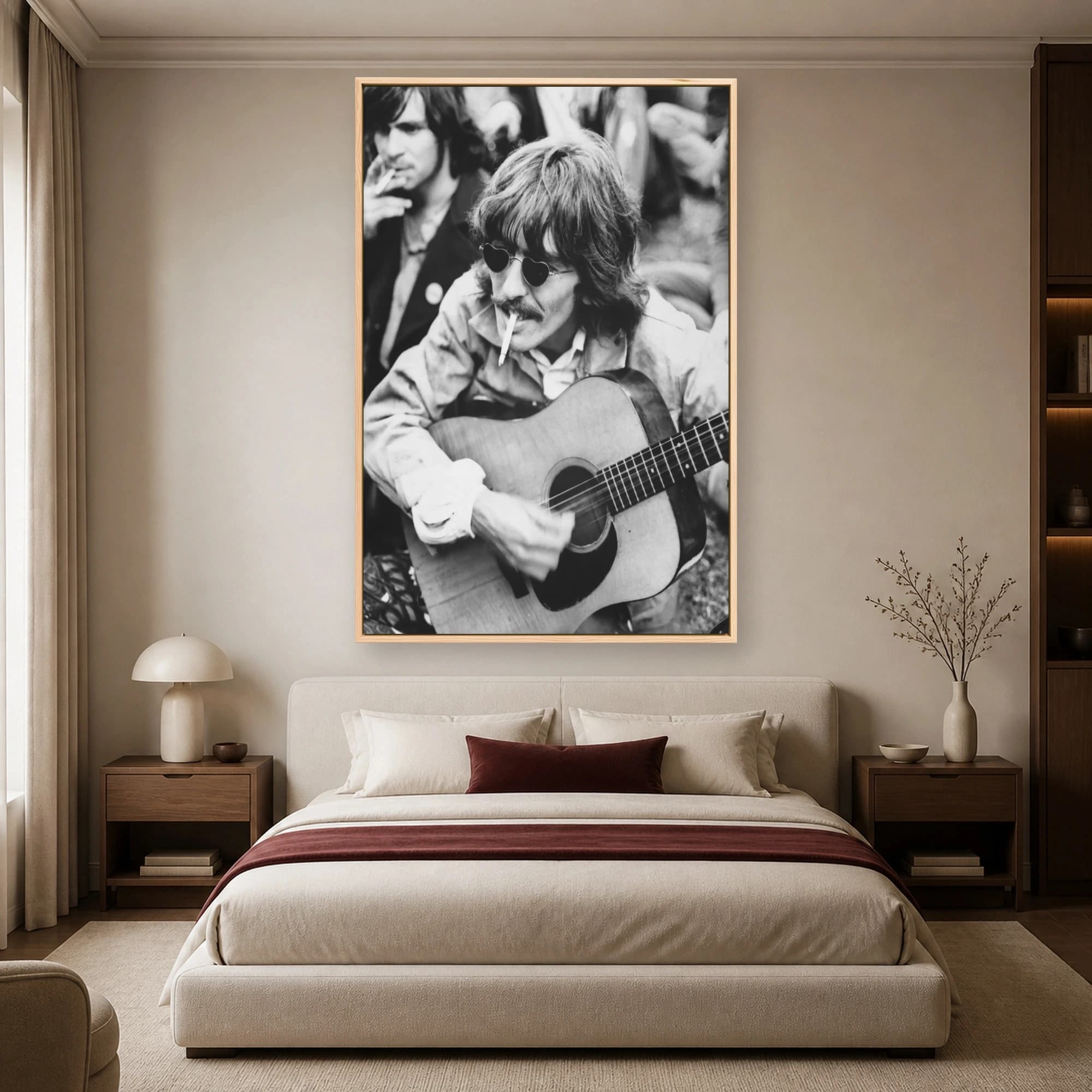 George Harrison Vintage Guitar Wall Art Print, view 4