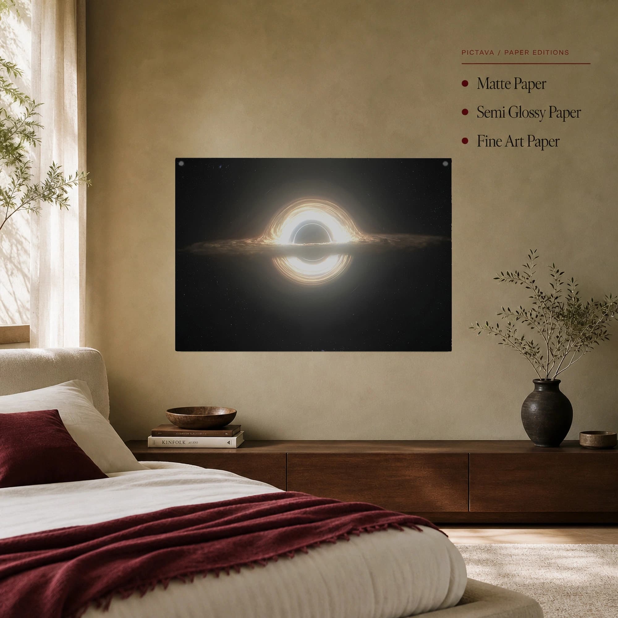 Interstellar Gargantua Black Hole Canvas Print, view 8