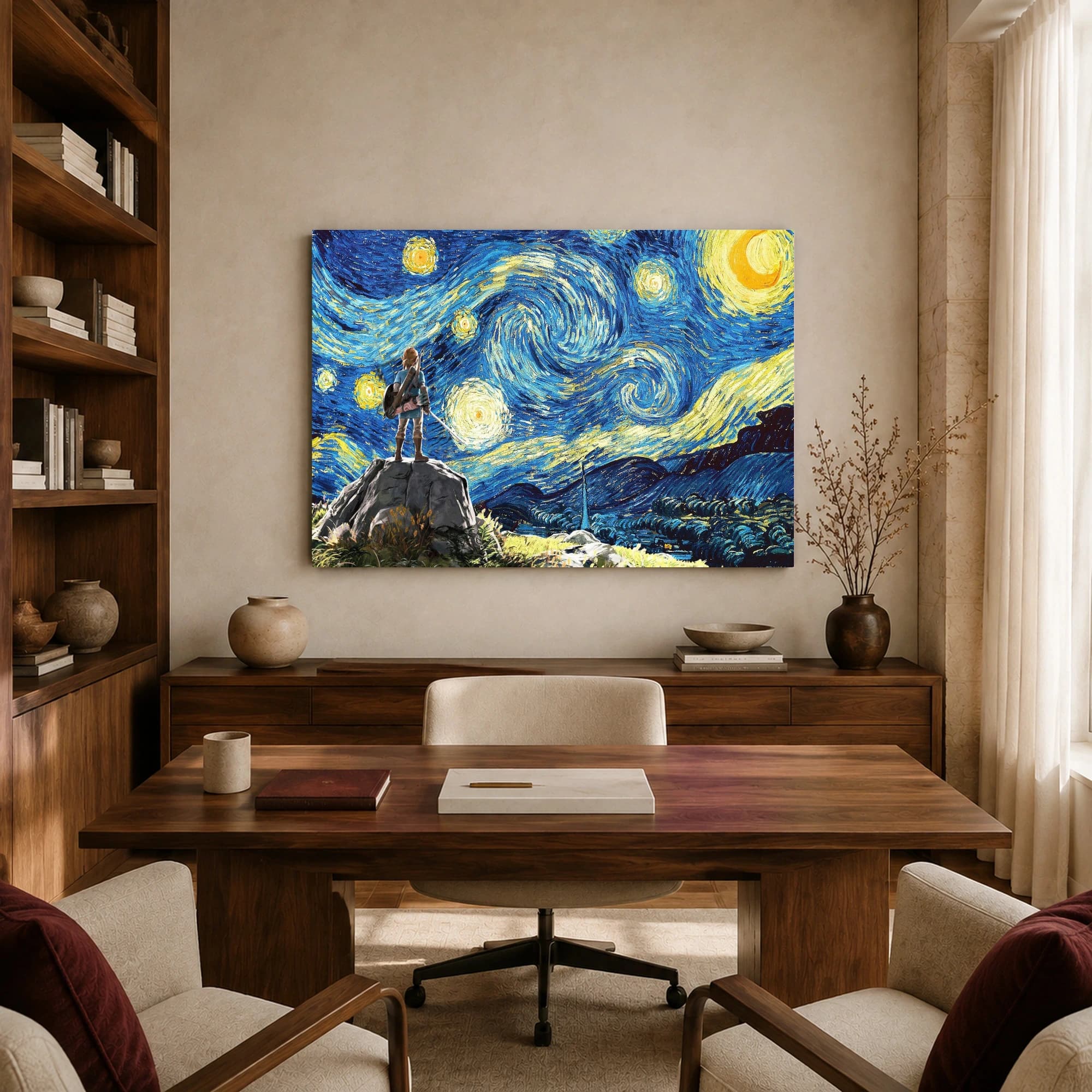 Starry Night Over Hyrule Canvas Print, view 8