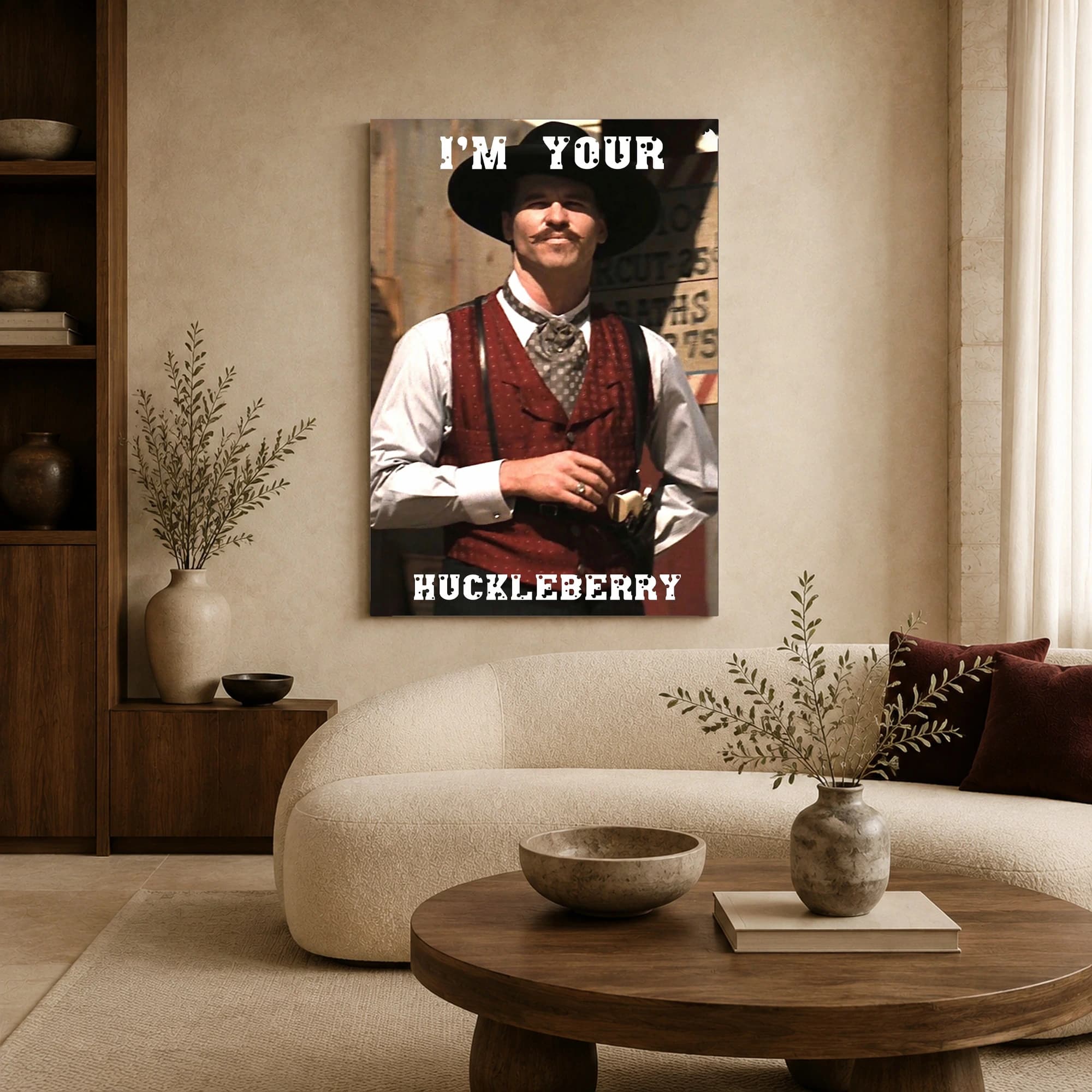 I'm Your Huckleberry Doc Holliday Movie Wall Art, view 4