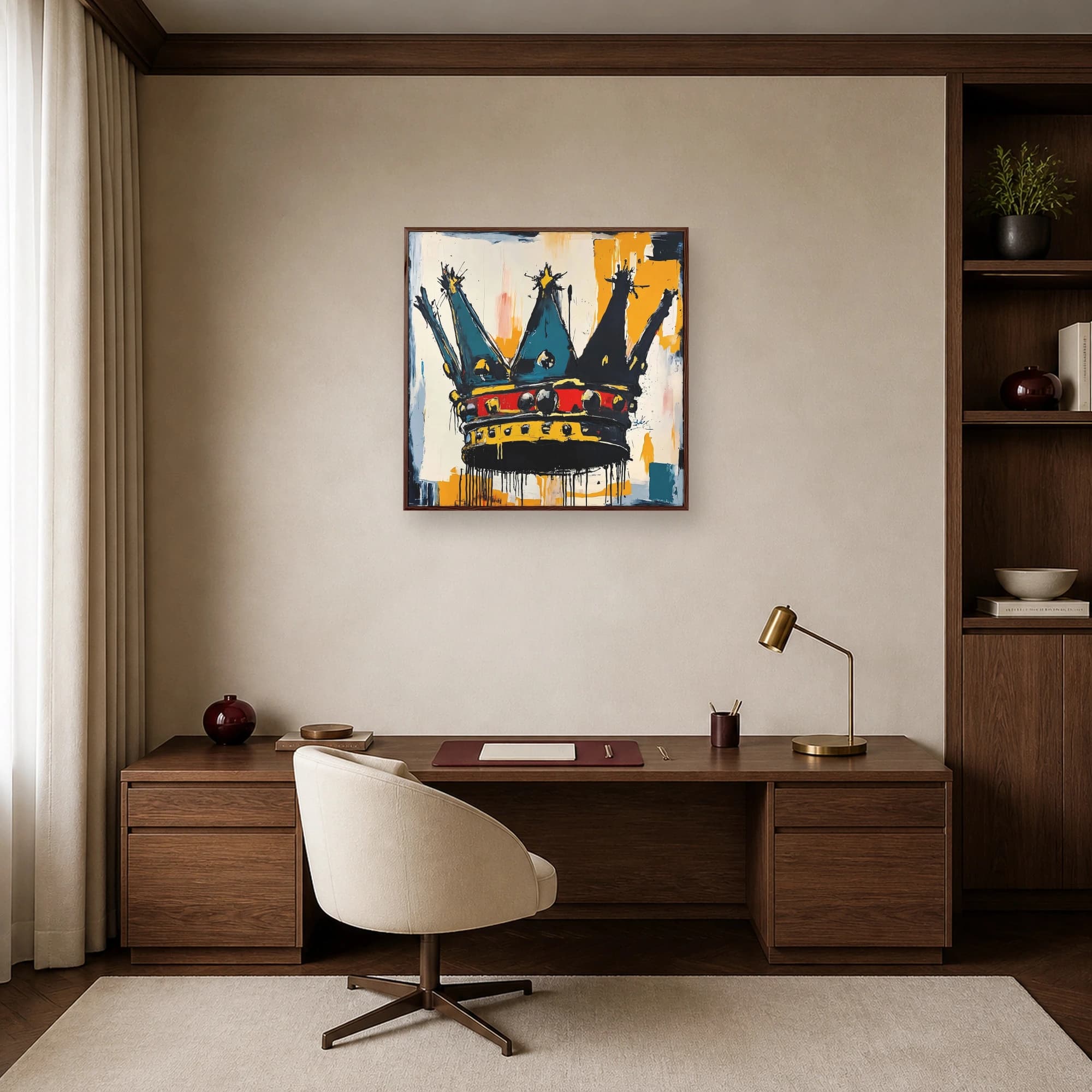 Neo-Expressionist Crown Canvas Print, view 6
