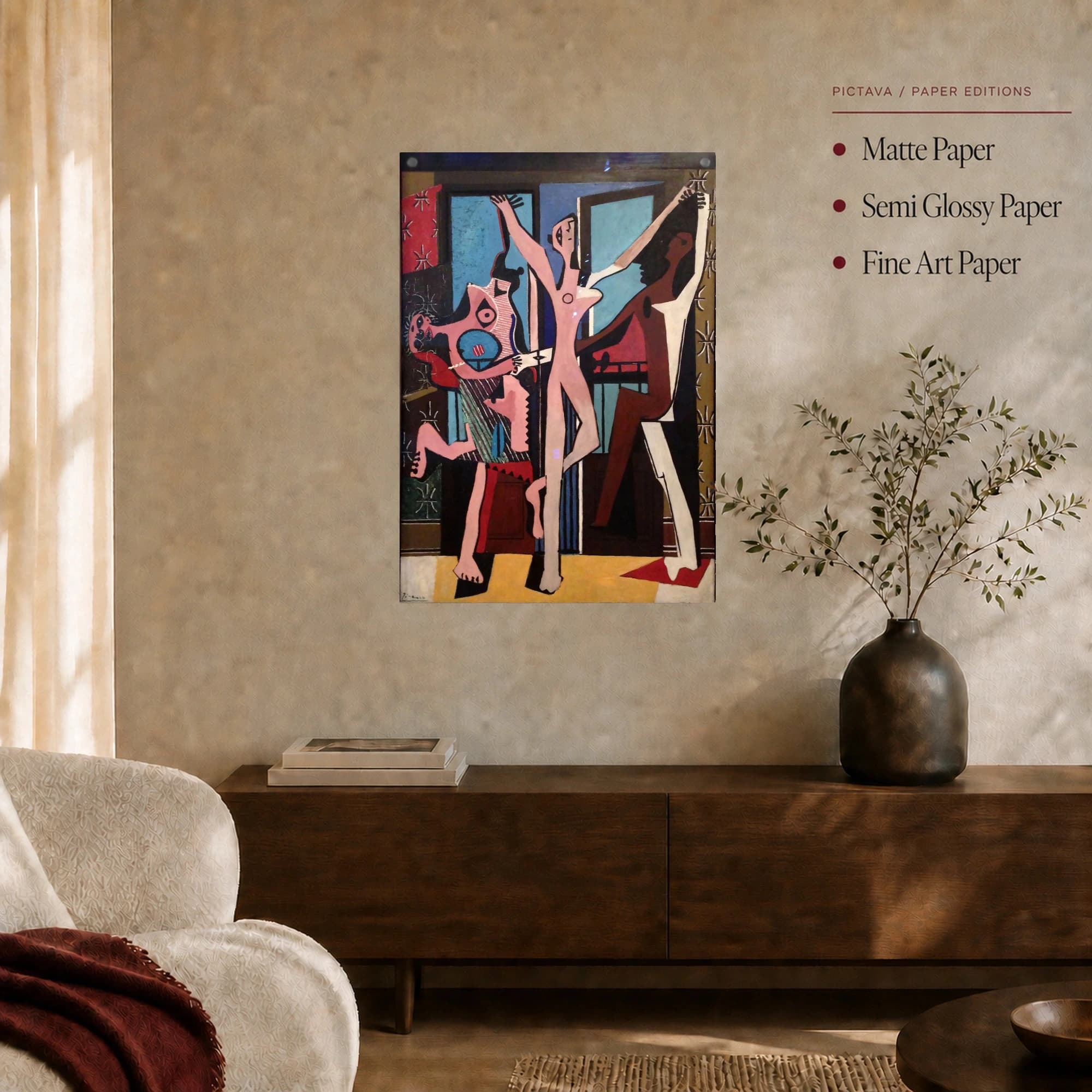 The Three Dancers Fine Art Print by Pablo Picasso, view 7