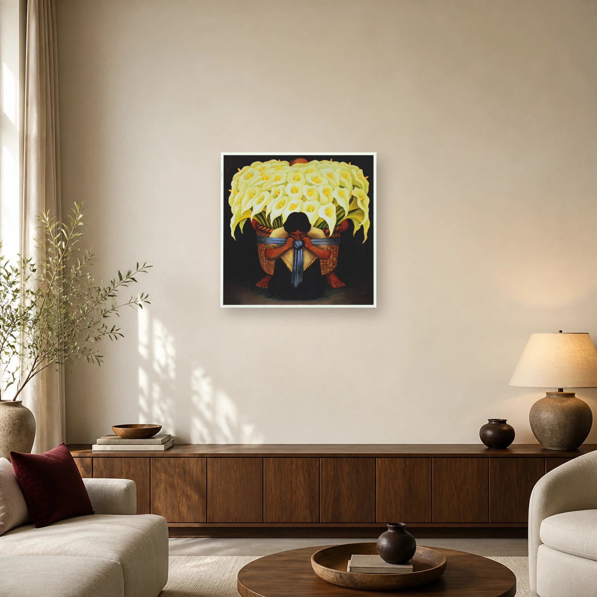The Flower Seller Masterpiece Fine Art Canvas Print, view 3