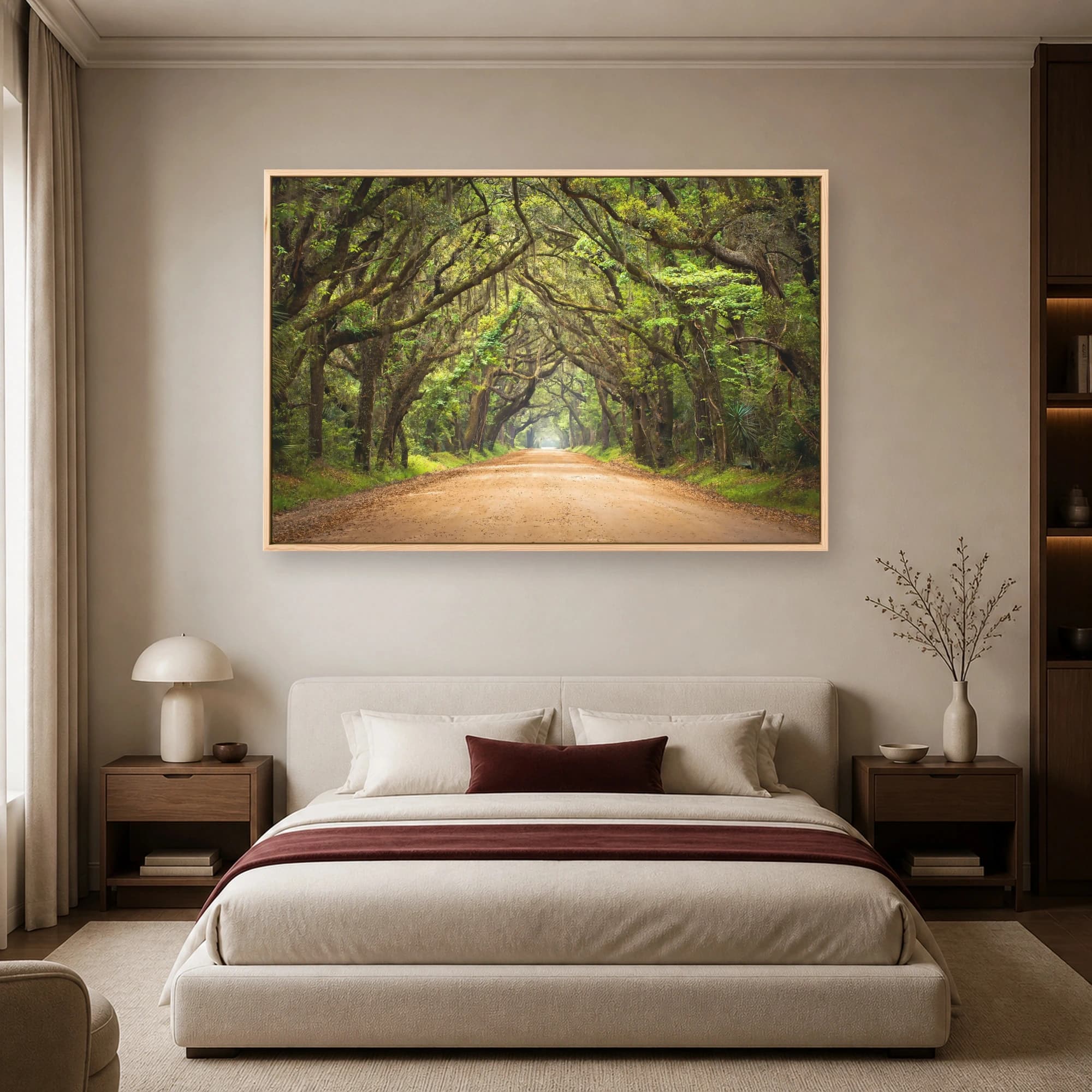 Southern Canopy Road Canvas Print & Nature Wall Art, view 5