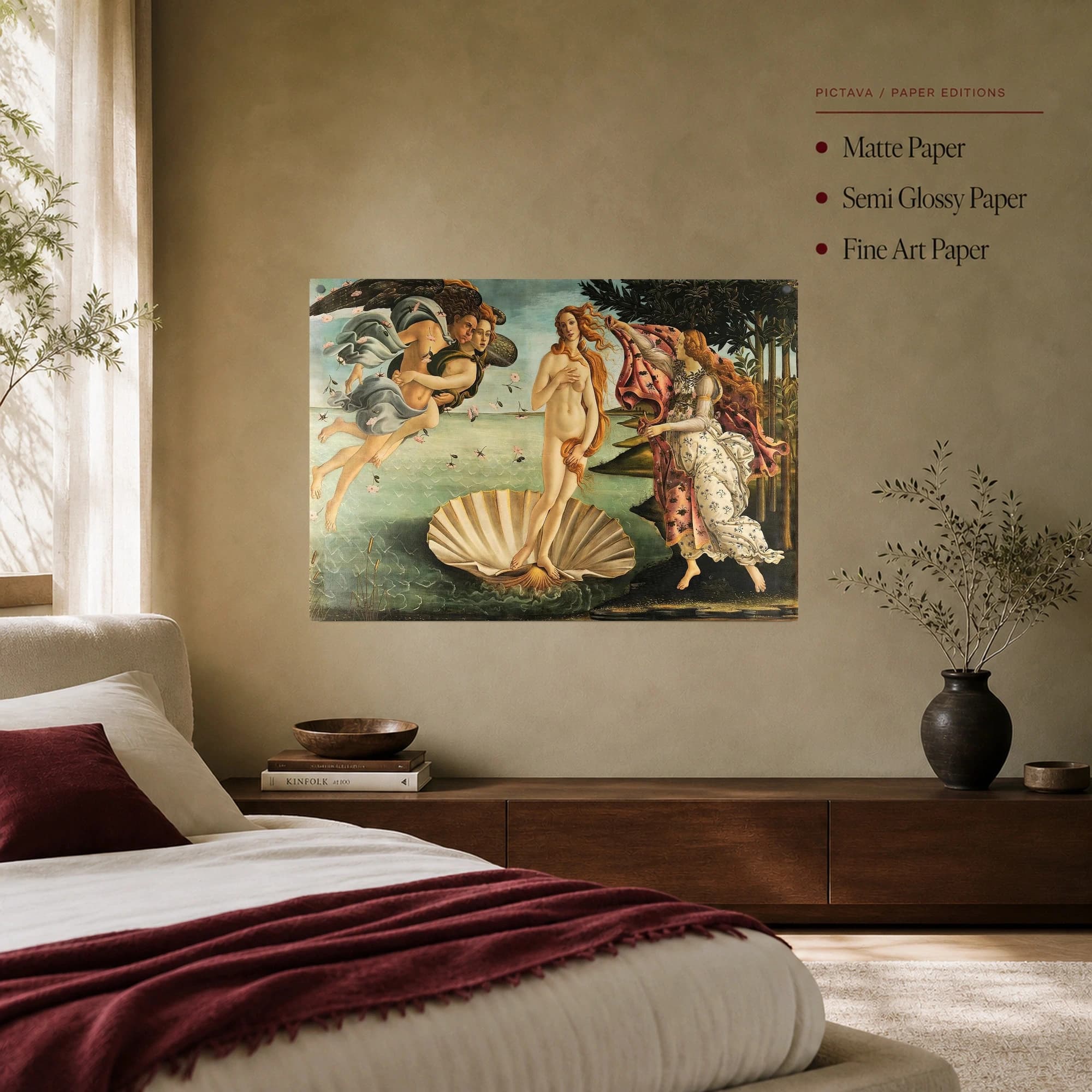 The Birth of Venus Renaissance Fine Art Print, view 8