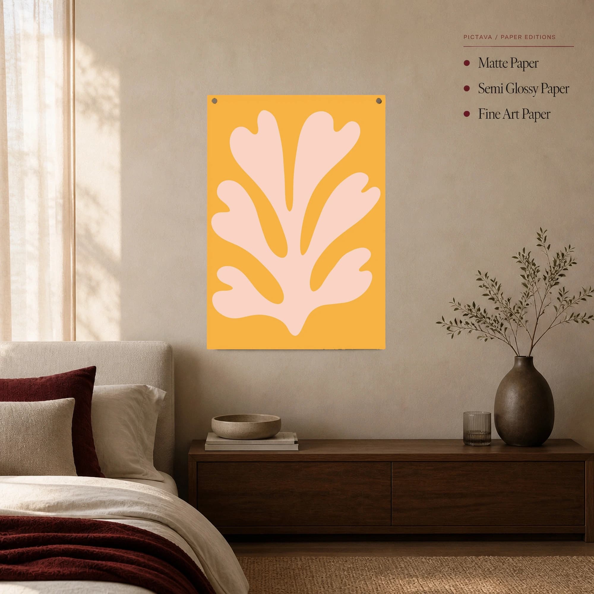 Abstract Coral Cut Out Wall Art, view 4