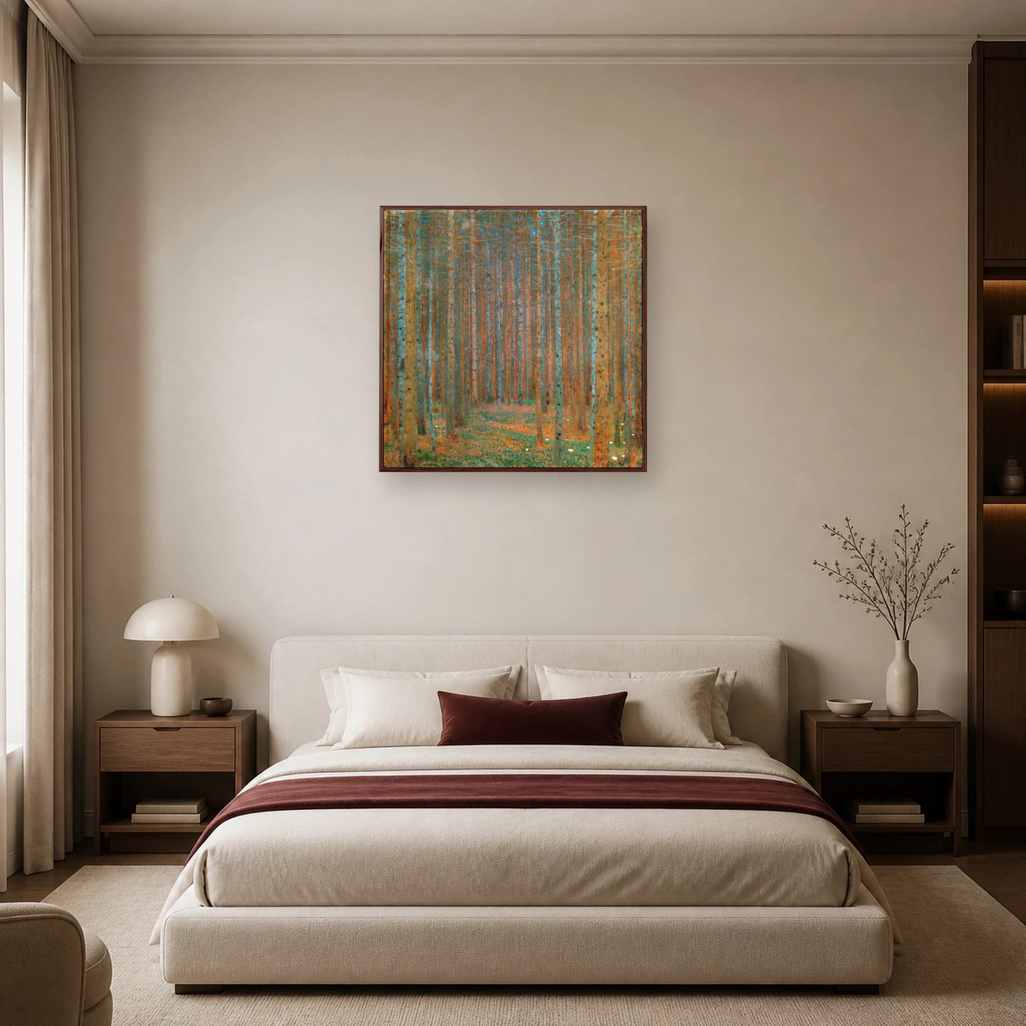 Pine Trees in Forest Fine Art Print, view 6