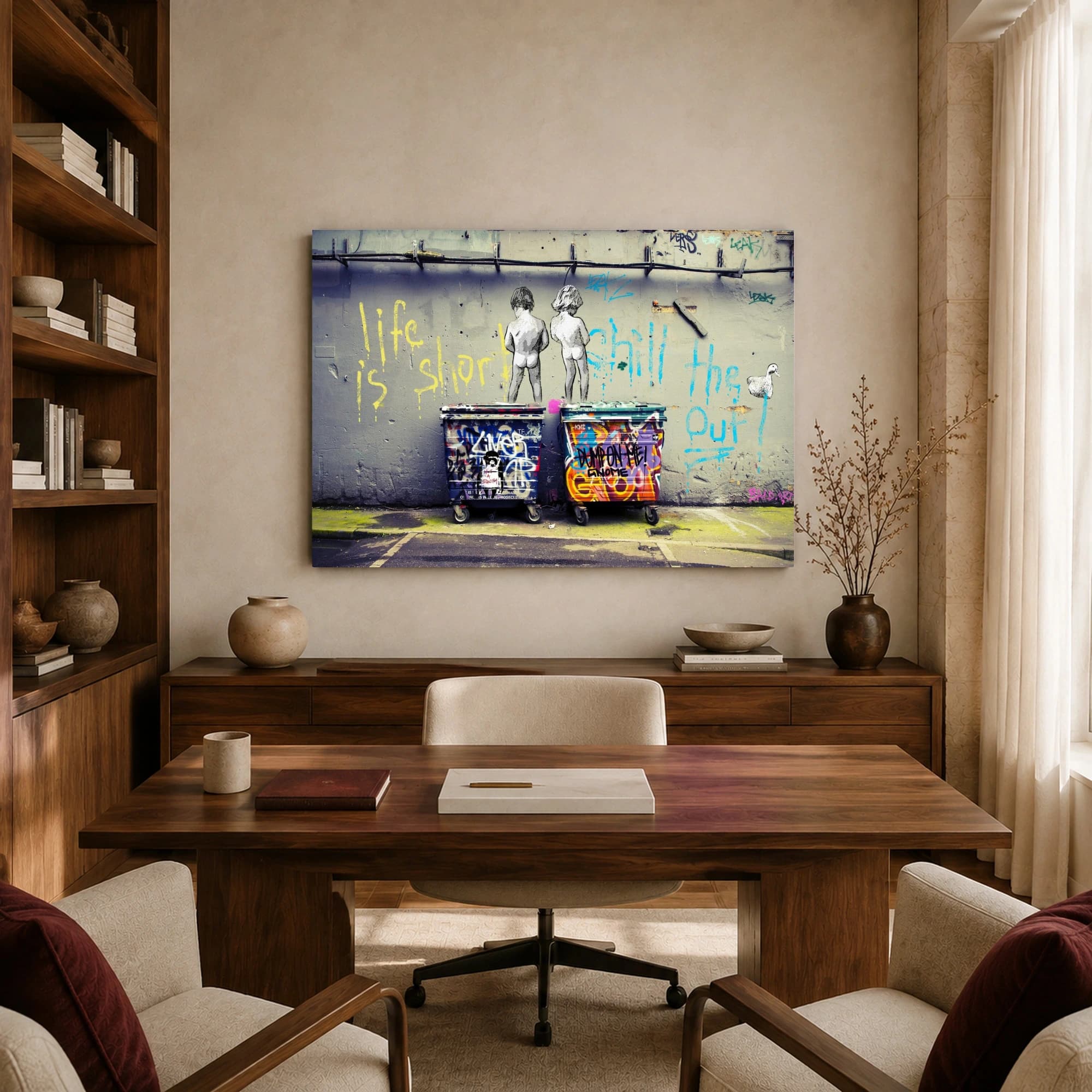 Life Is Short Urban Graffiti Wall Art Print, view 8