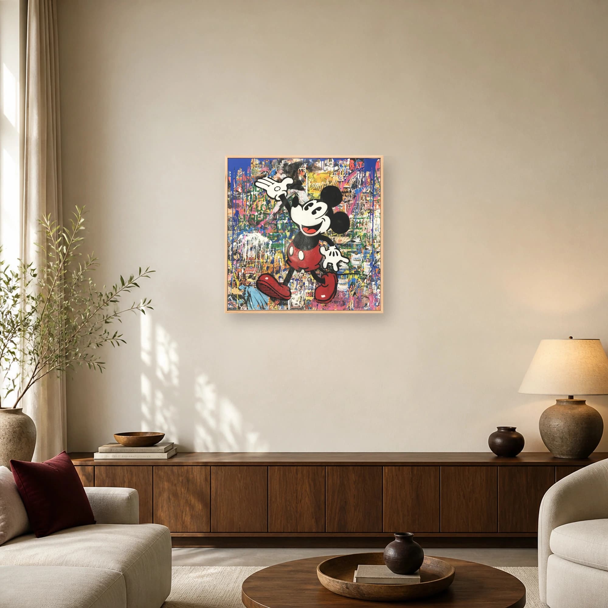 Mickey Mouse Pop Art Comic Splash Canvas, view 6