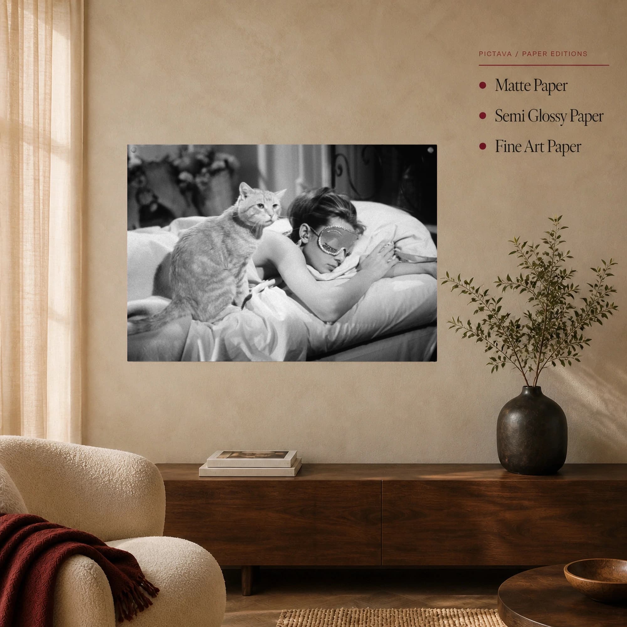 Audrey Hepburn Vintage Movie Wall Art Print, view 5
