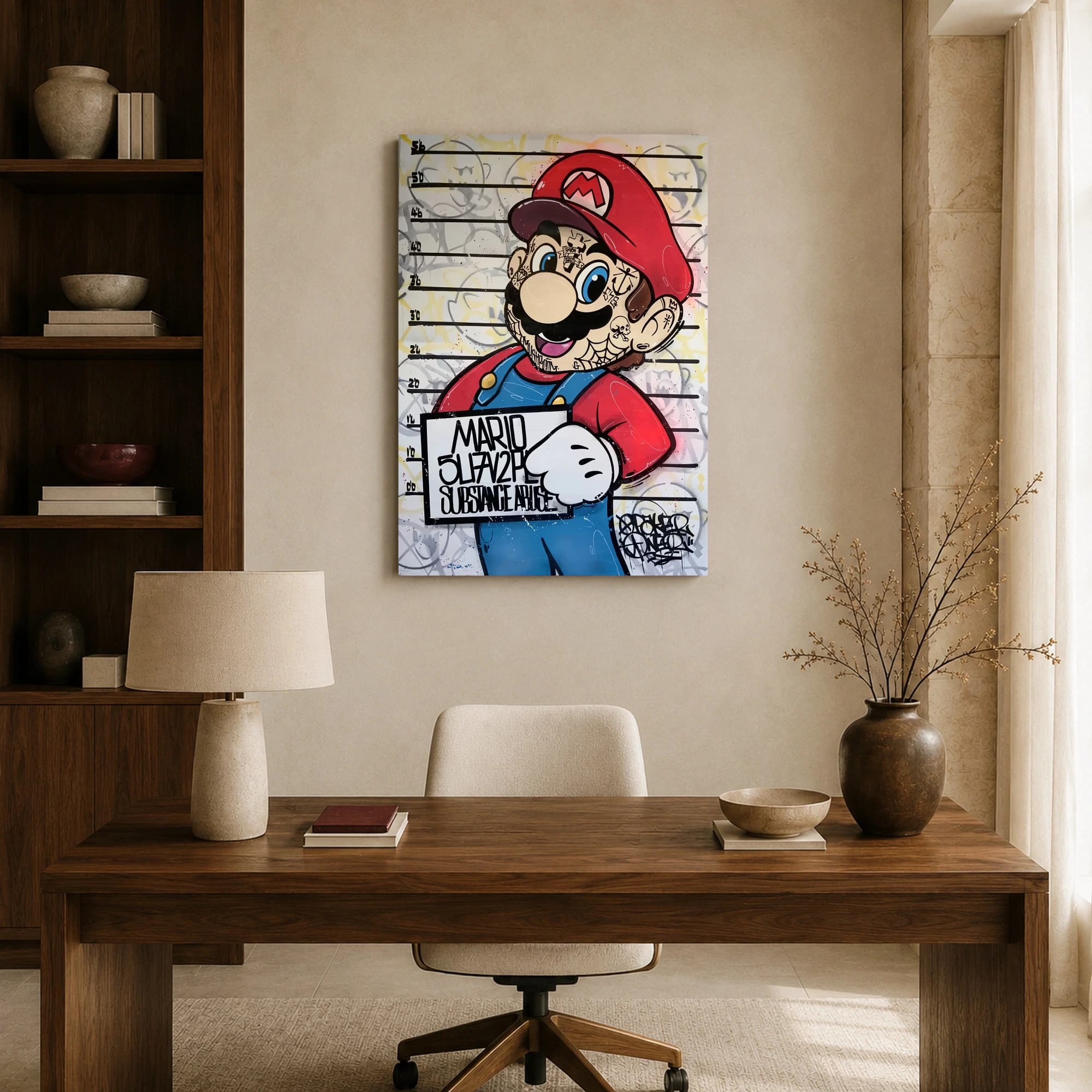 Mugshot Mario Pop Art Wall Art, view 8